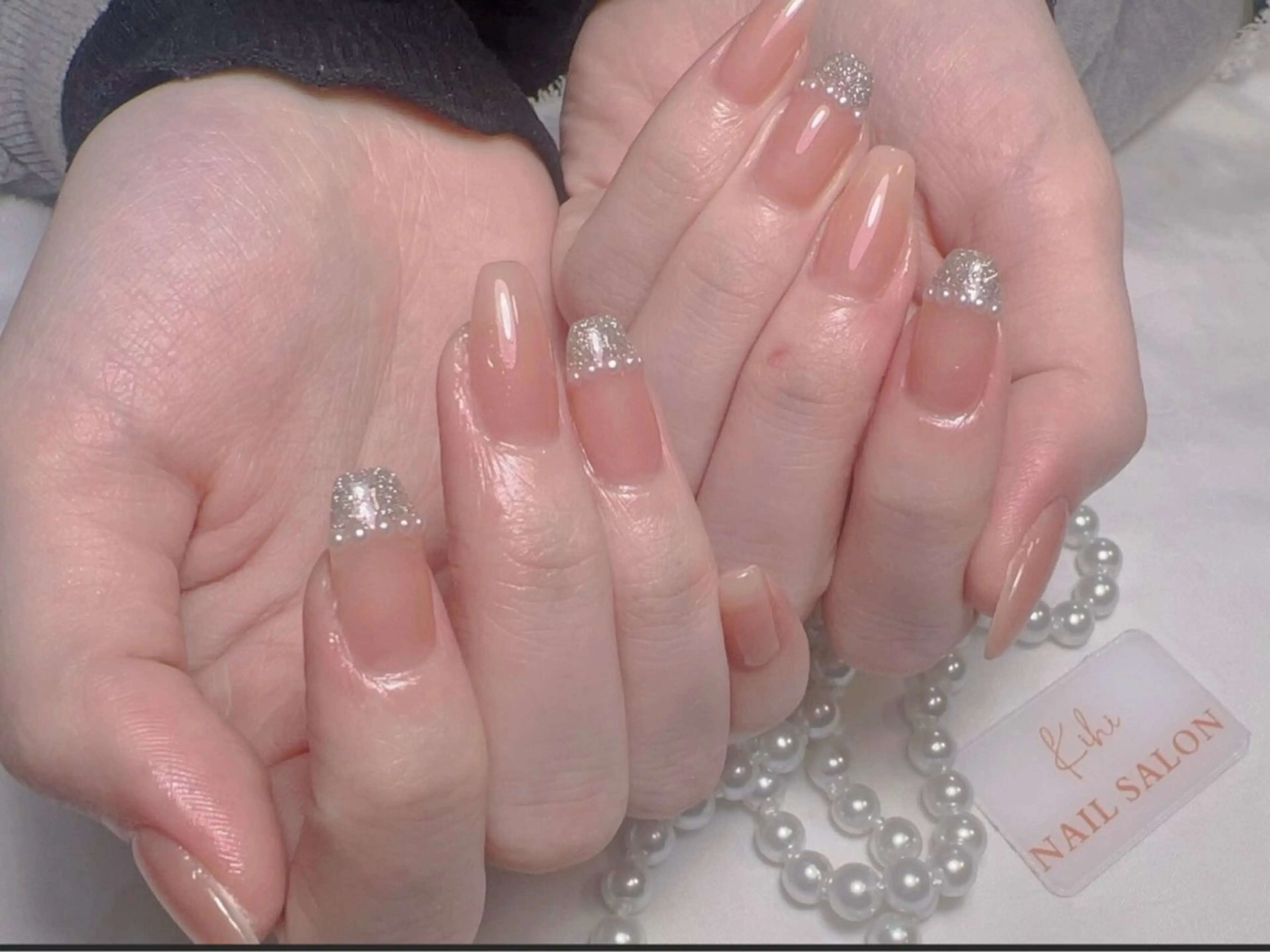 ネイル アートネイル フレンチネイル ジェルネイル グラデーション 韓国ネイル Nail Salon ワンダフルのネイルデザイン