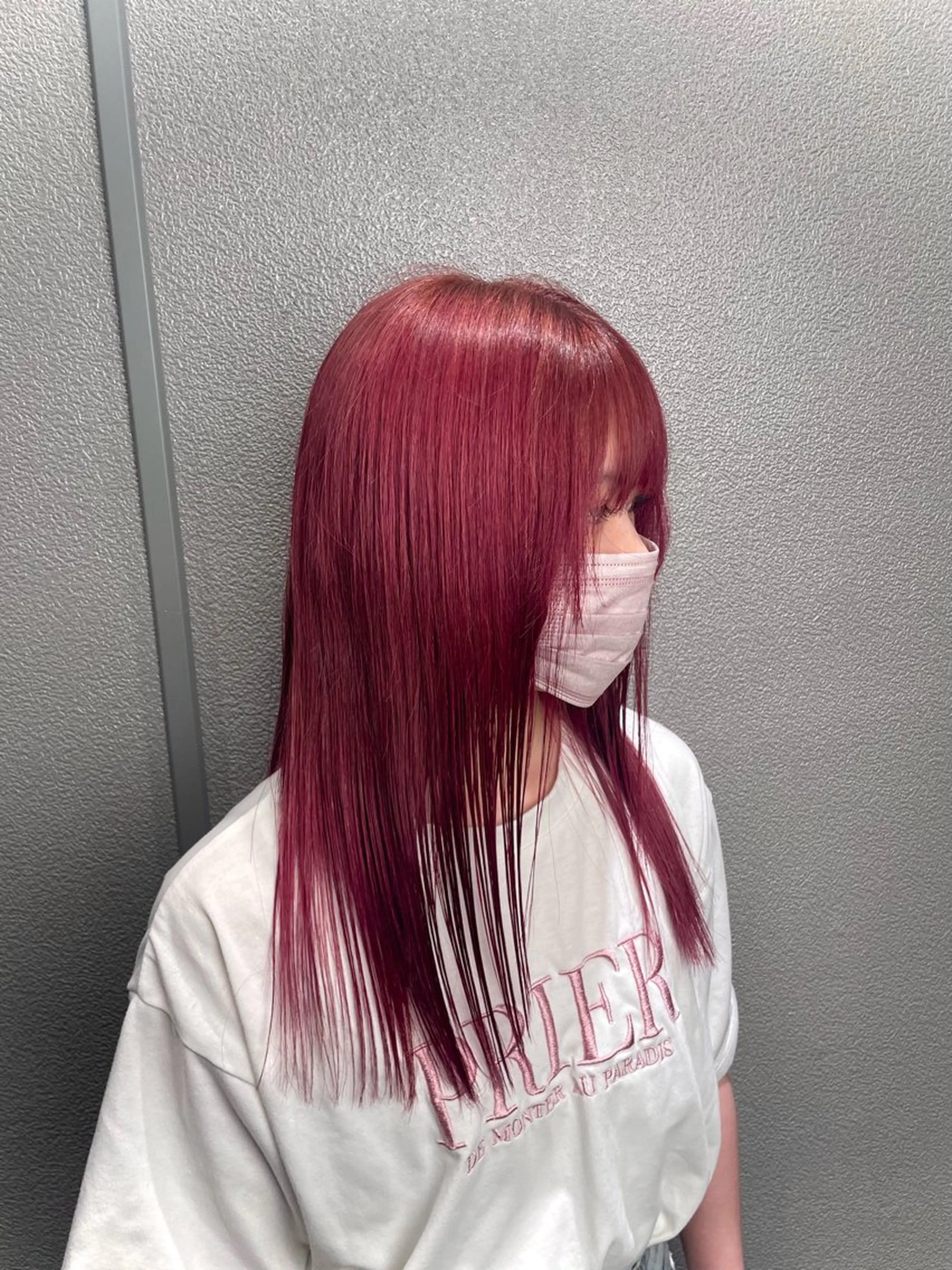 ロング カラー ピンクカラー ブリーチ/暖色カラー 🎀オビツメイのヘアスタイル