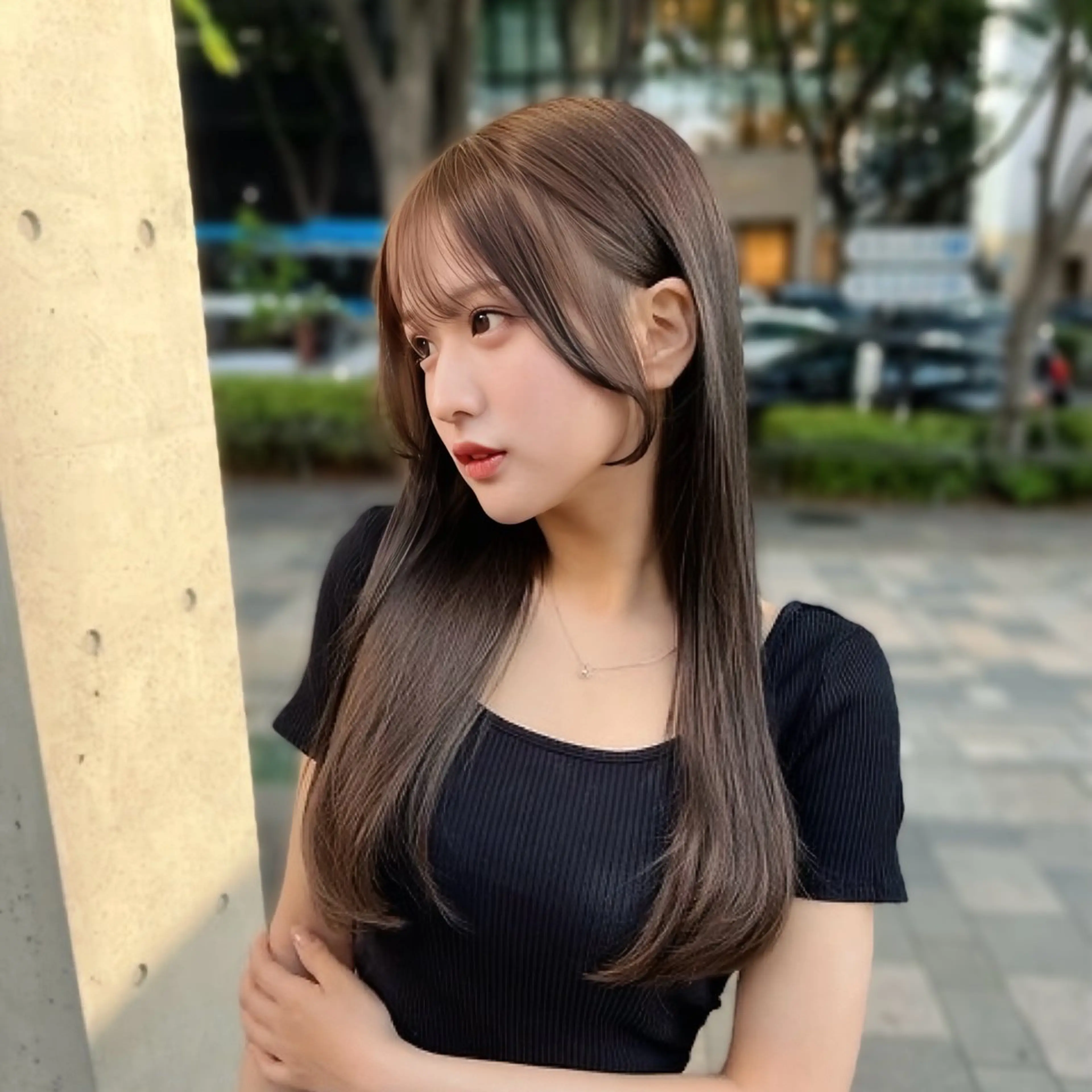 ロング カラー ヘアカラー トリートメント Celan omotesando所属・宮下侑爽/ガーリー/ フェミニン/透明感のヘアスタイル