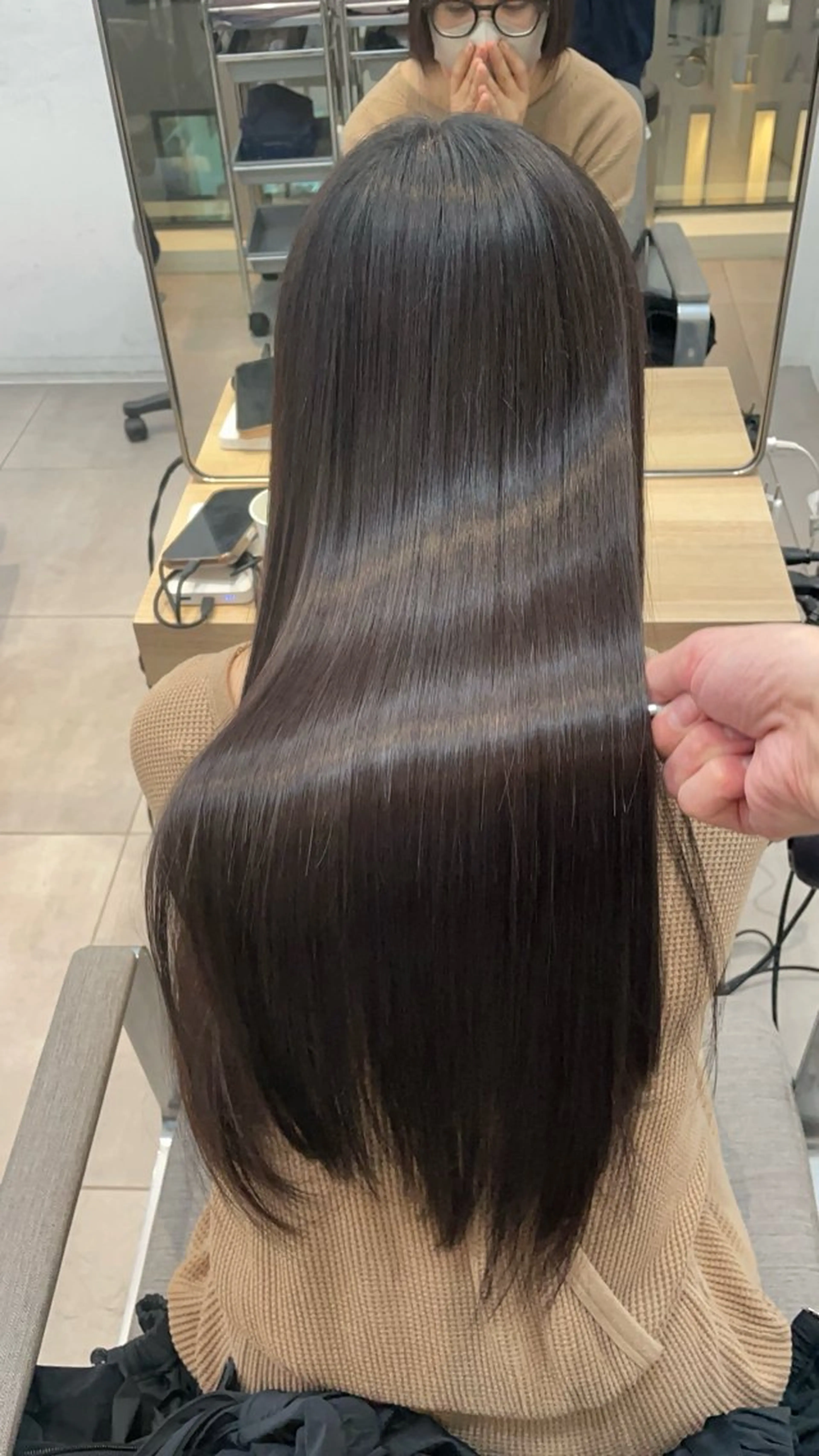 ロング 縮毛矯正 カット 縮毛矯正 トリートメント ヘッドスパ ✨髪質改善✨美髪 矯正🫧小泉のヘアスタイル