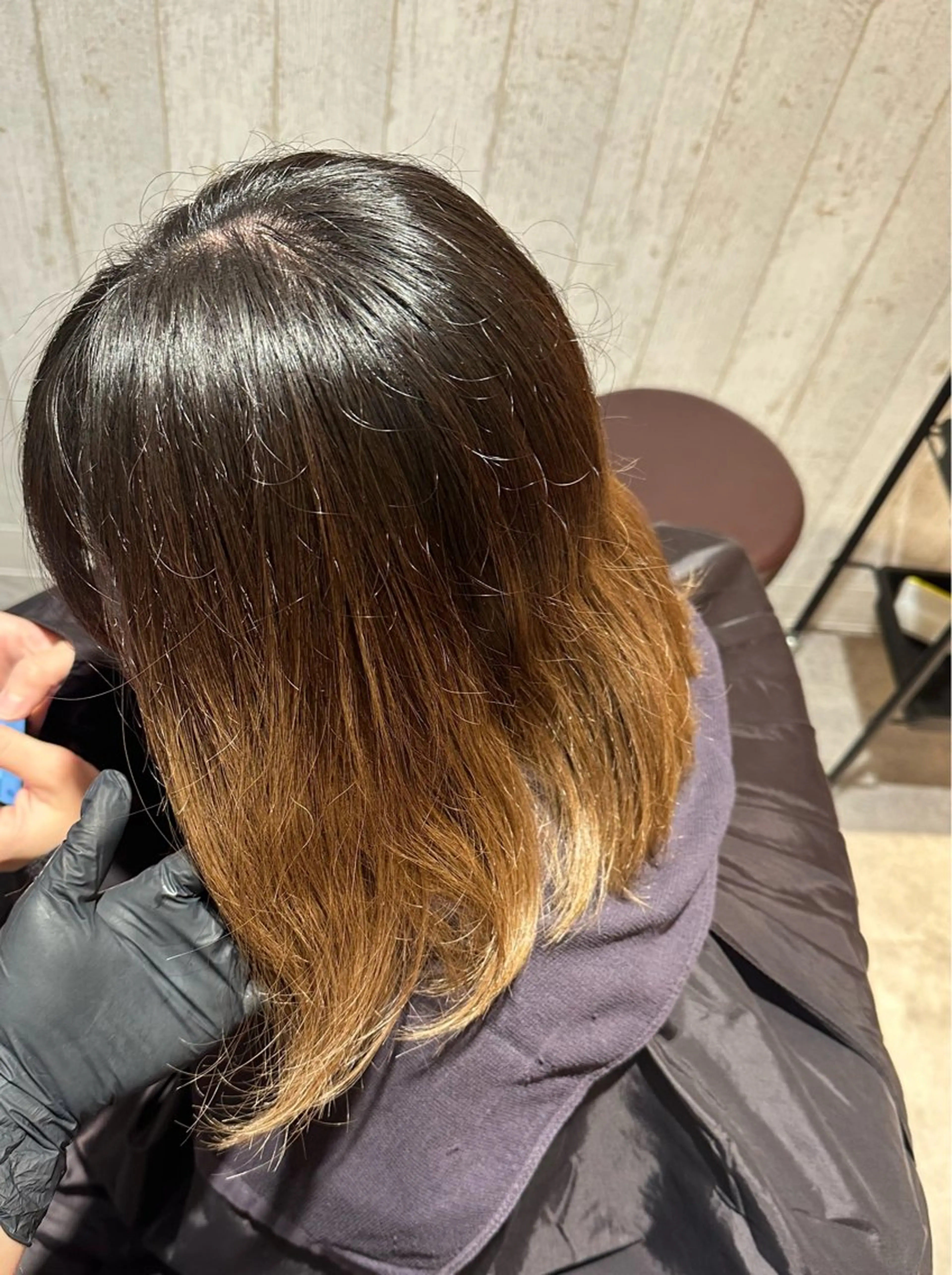 カラー ブリーチ 松本 羅華のヘアスタイル