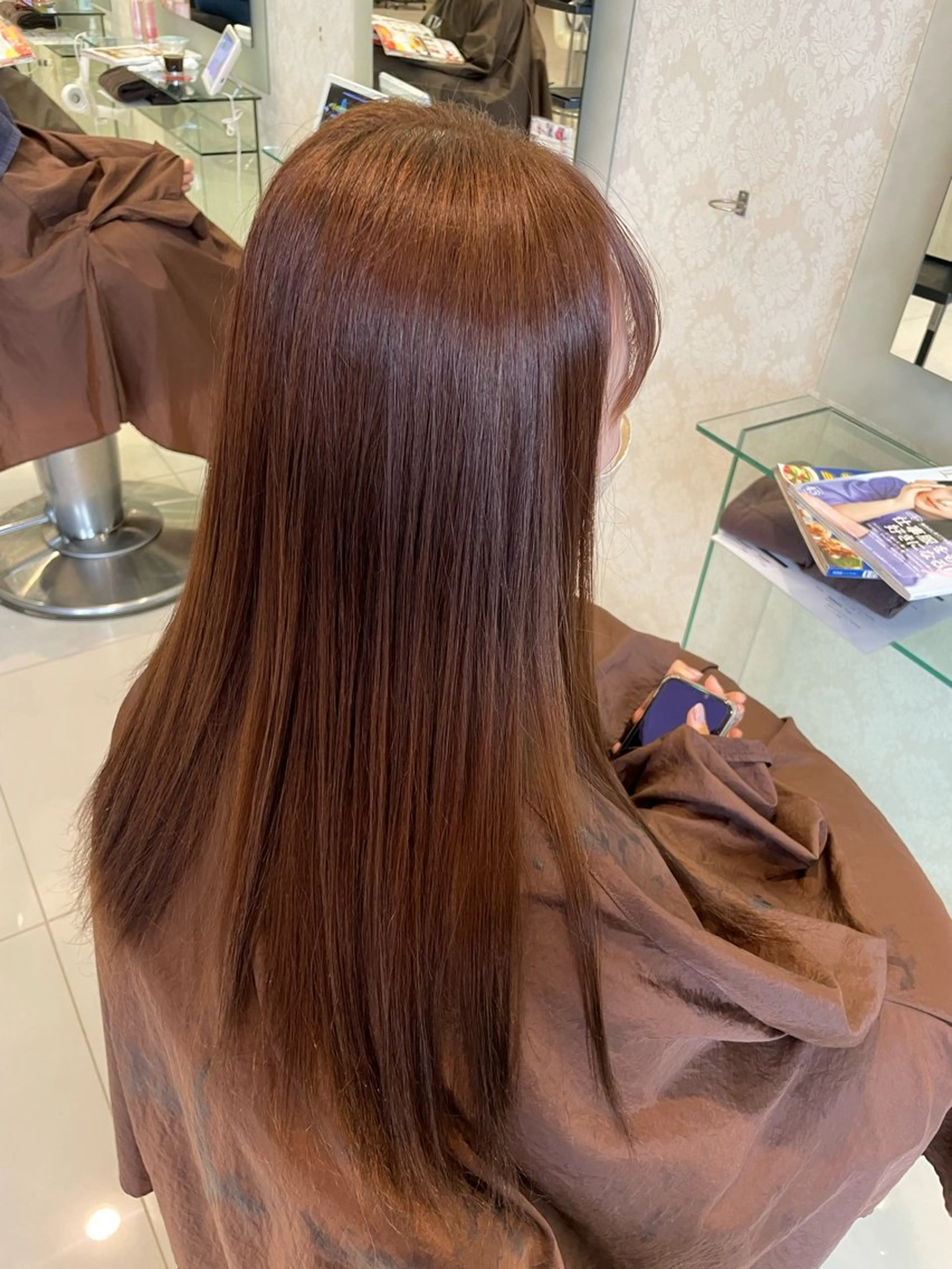 ロング カット ヘアカラー トリートメント 中河 美裕のヘアスタイル
