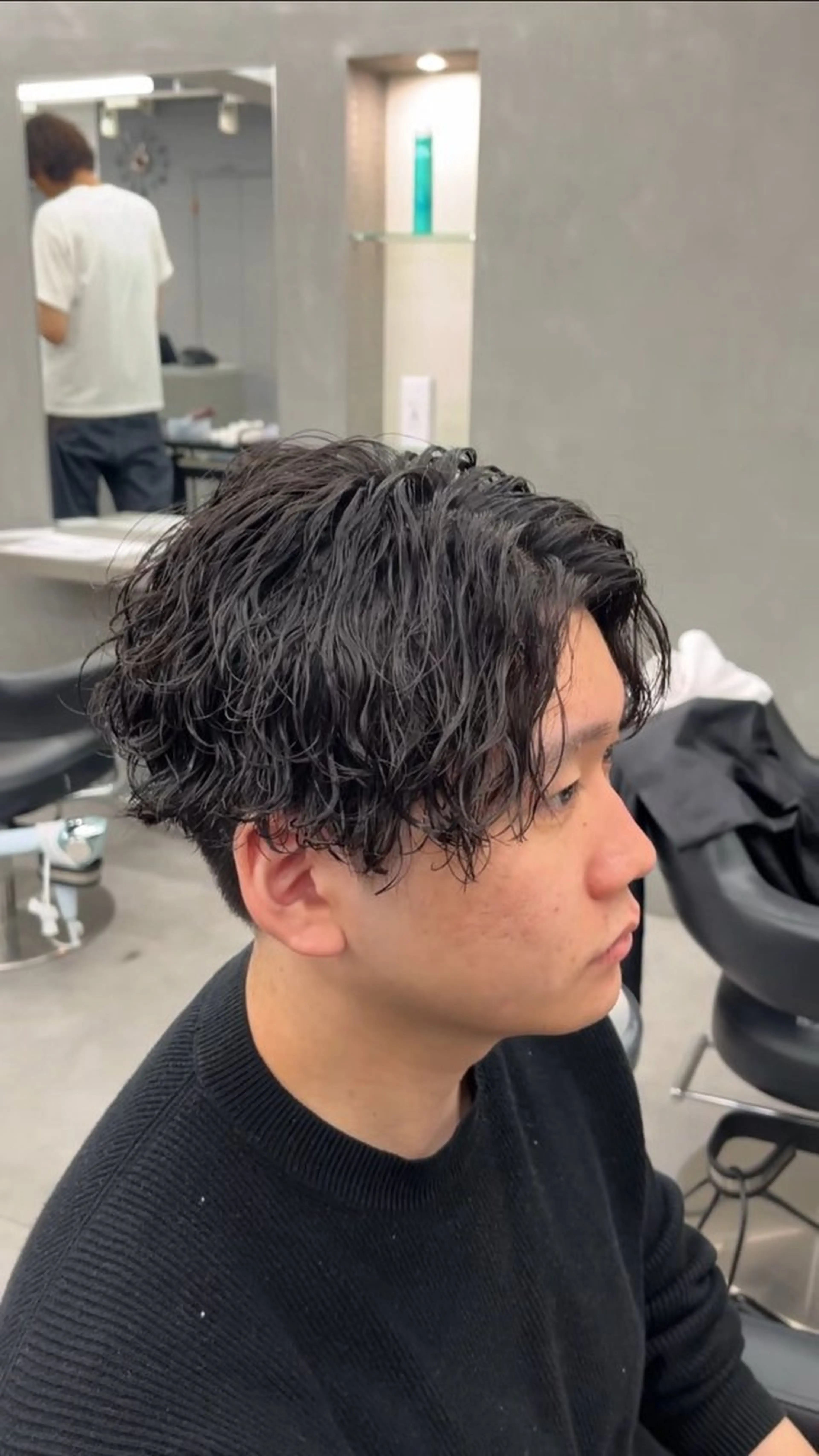 パーマ メンズ カット パーマ ØVARL　Jingumae所属・原宿/メンズパーマ/ 山﨑星音のヘアスタイル