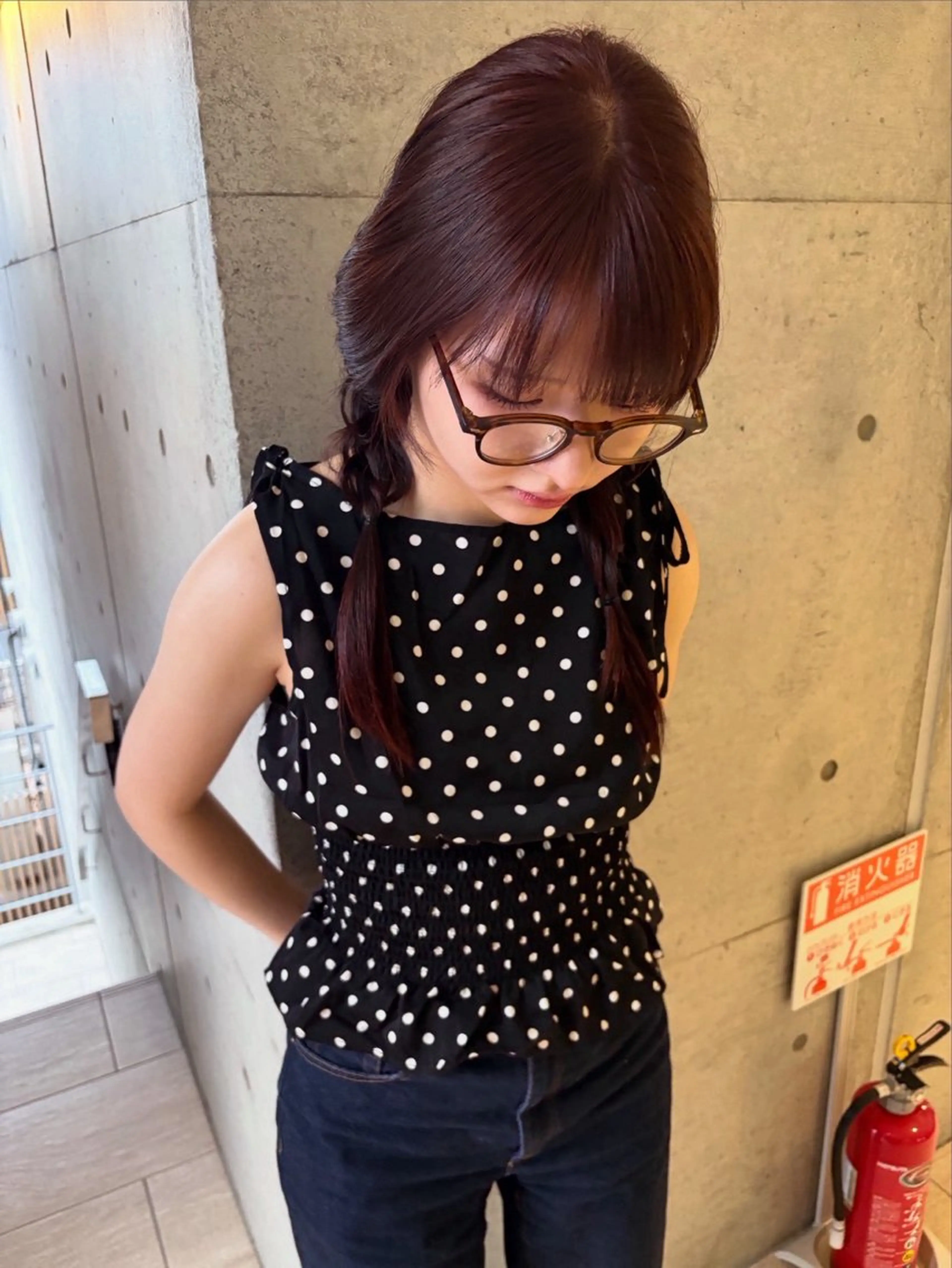 セミロング カラー ヘアアレンジ ブリーチ ブリーチなしカラー ハッシュカット 韓国風ヘア レイヤーカット ヘアカラー トリートメント umu.［韓国ヘア /レイヤーカット］のヘアスタイル