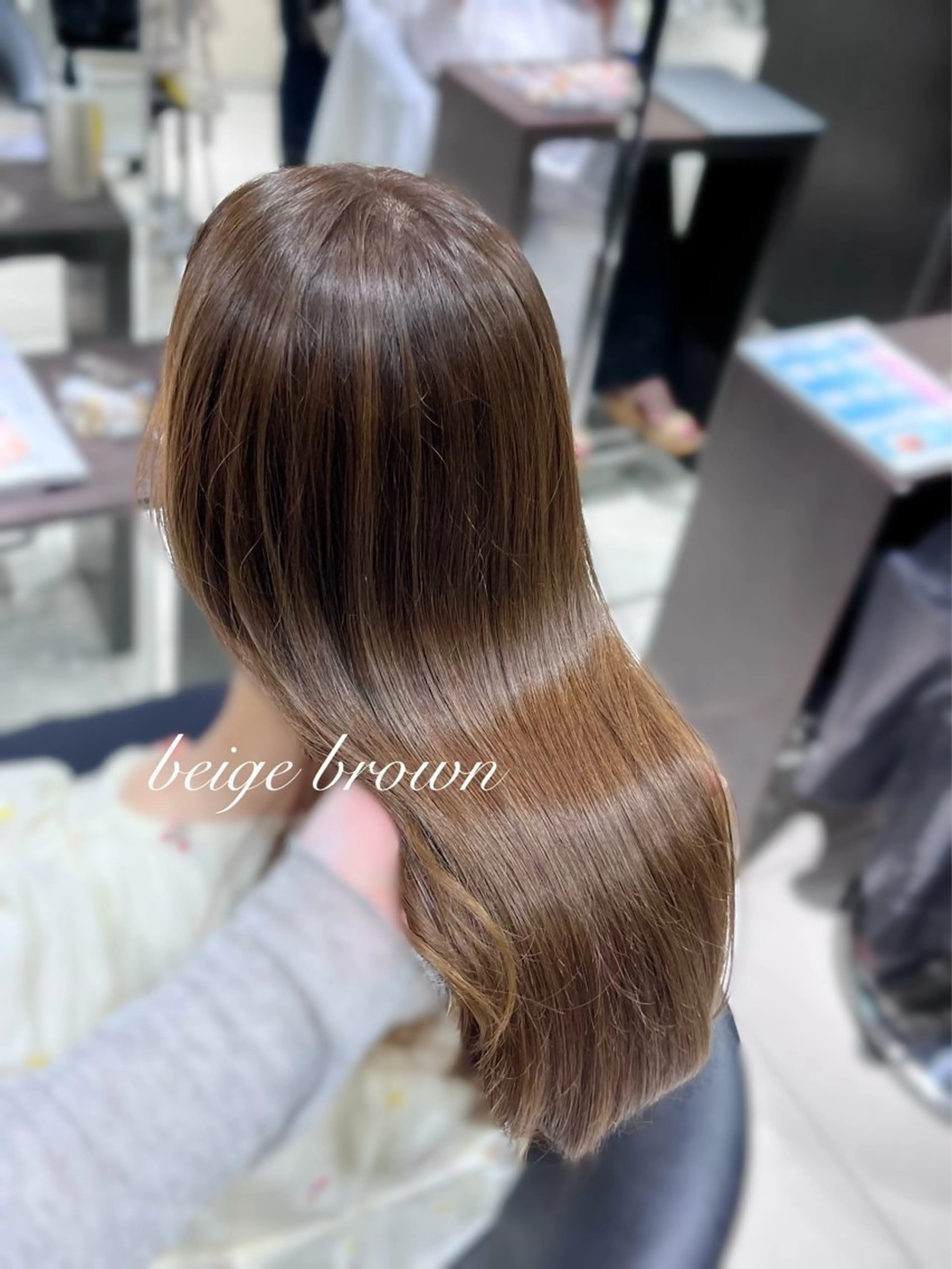 ロング ヘアカラー トリートメント hitomi✩.*˚ 髪質改善/艶感カラーのヘアスタイル