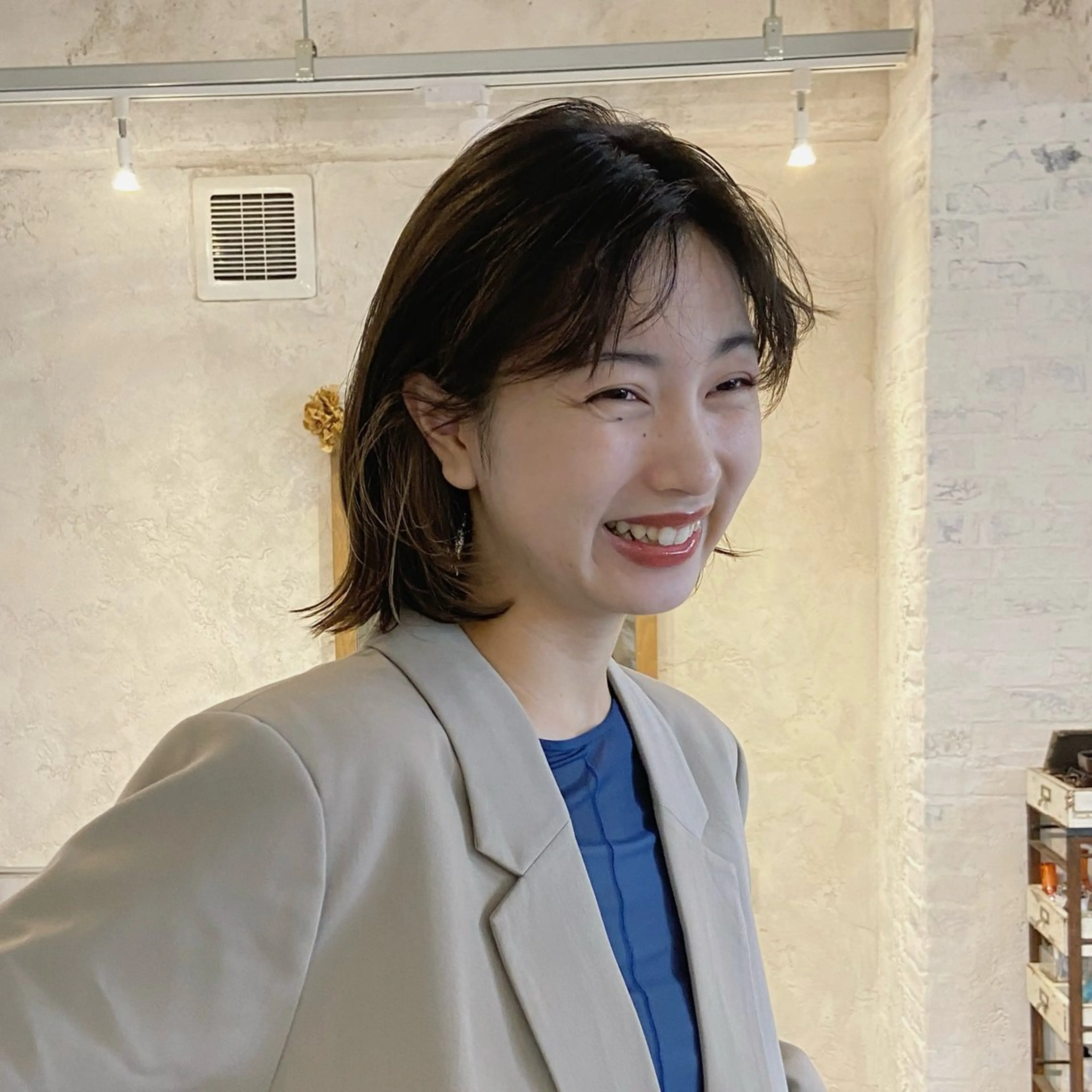ミディアム カラー インナーカラー カット ヘアカラー riffdesign labo帝塚山/竹井のヘアスタイル