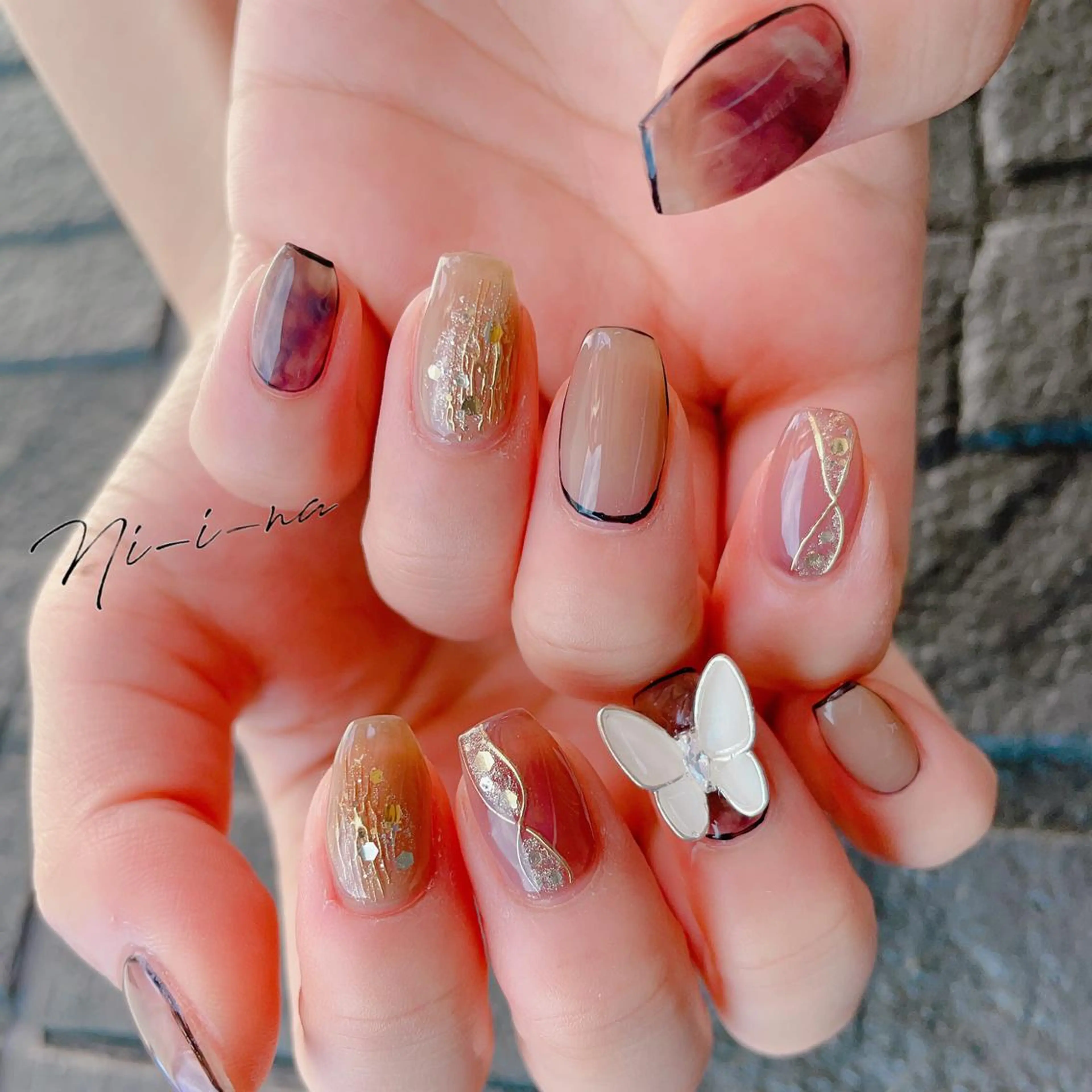 ネイル ハンドネイル nail salon Ni-i-naのネイルデザイン