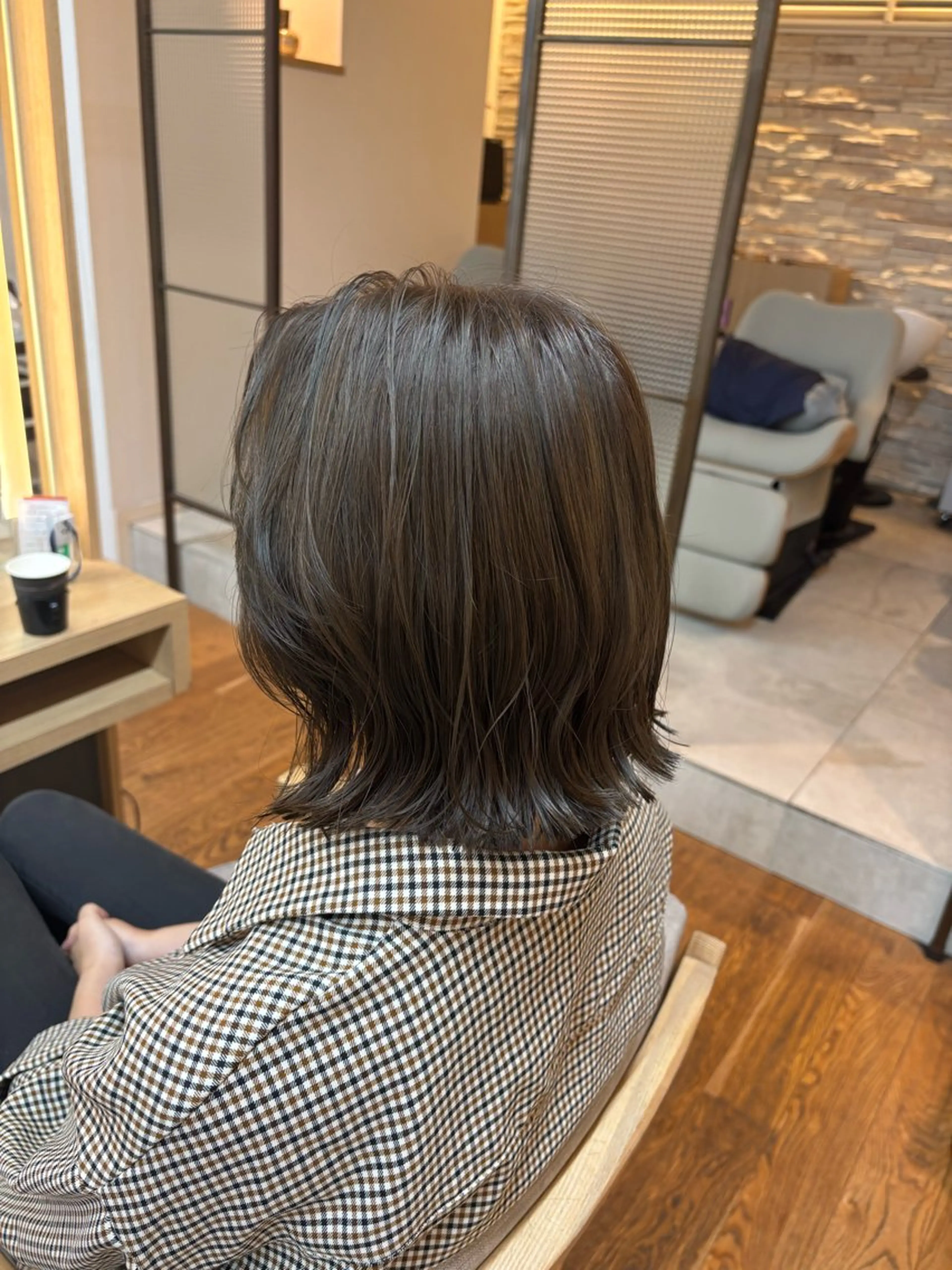 ショート ボブ 外ハネヘア カット ヘアカラー トリートメント 韓国ヘア sasugaのヘアスタイル