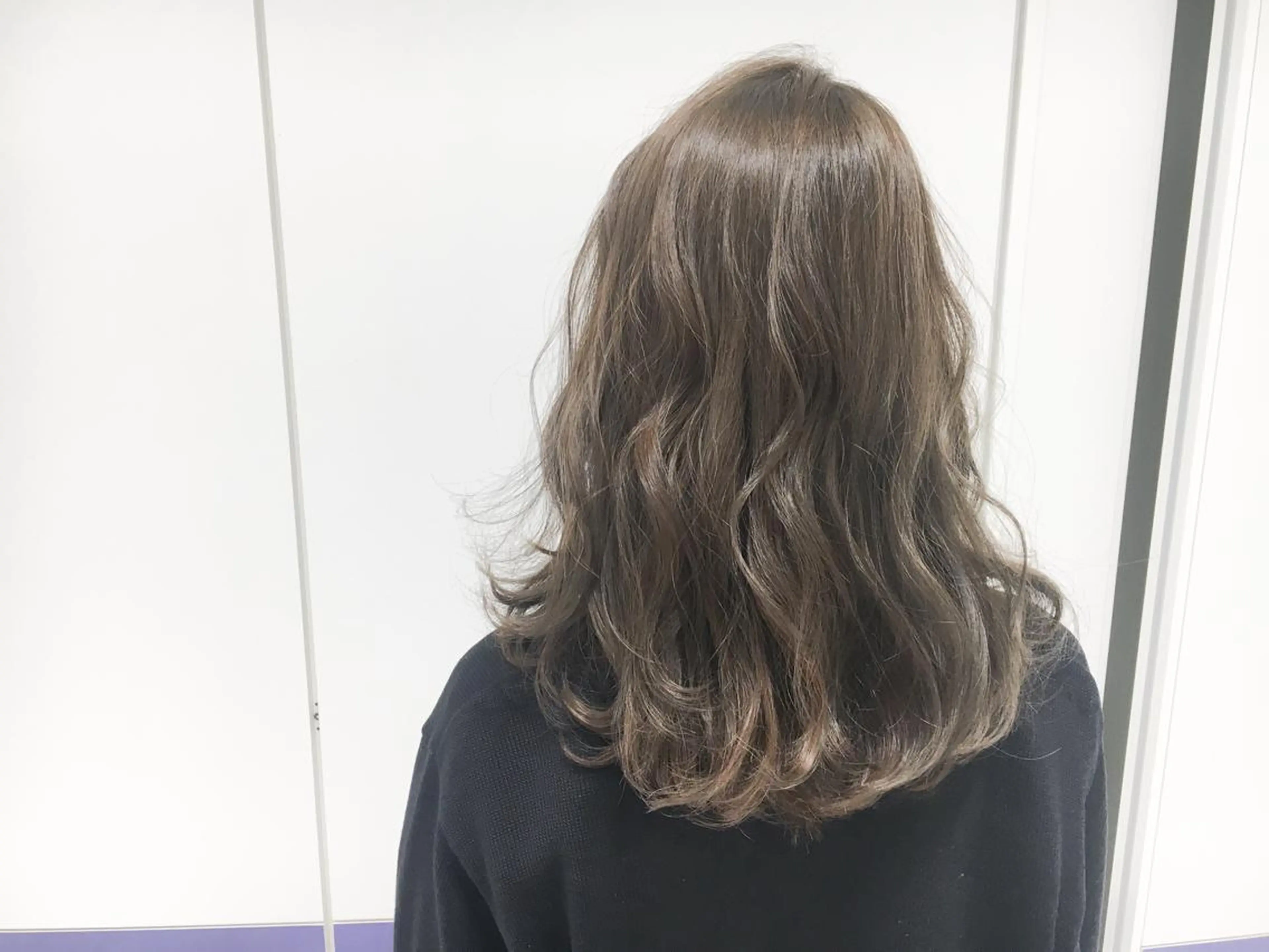 ロング カラー ベージュカラー ミルクティーベージュ 北條 優輝のヘアスタイル