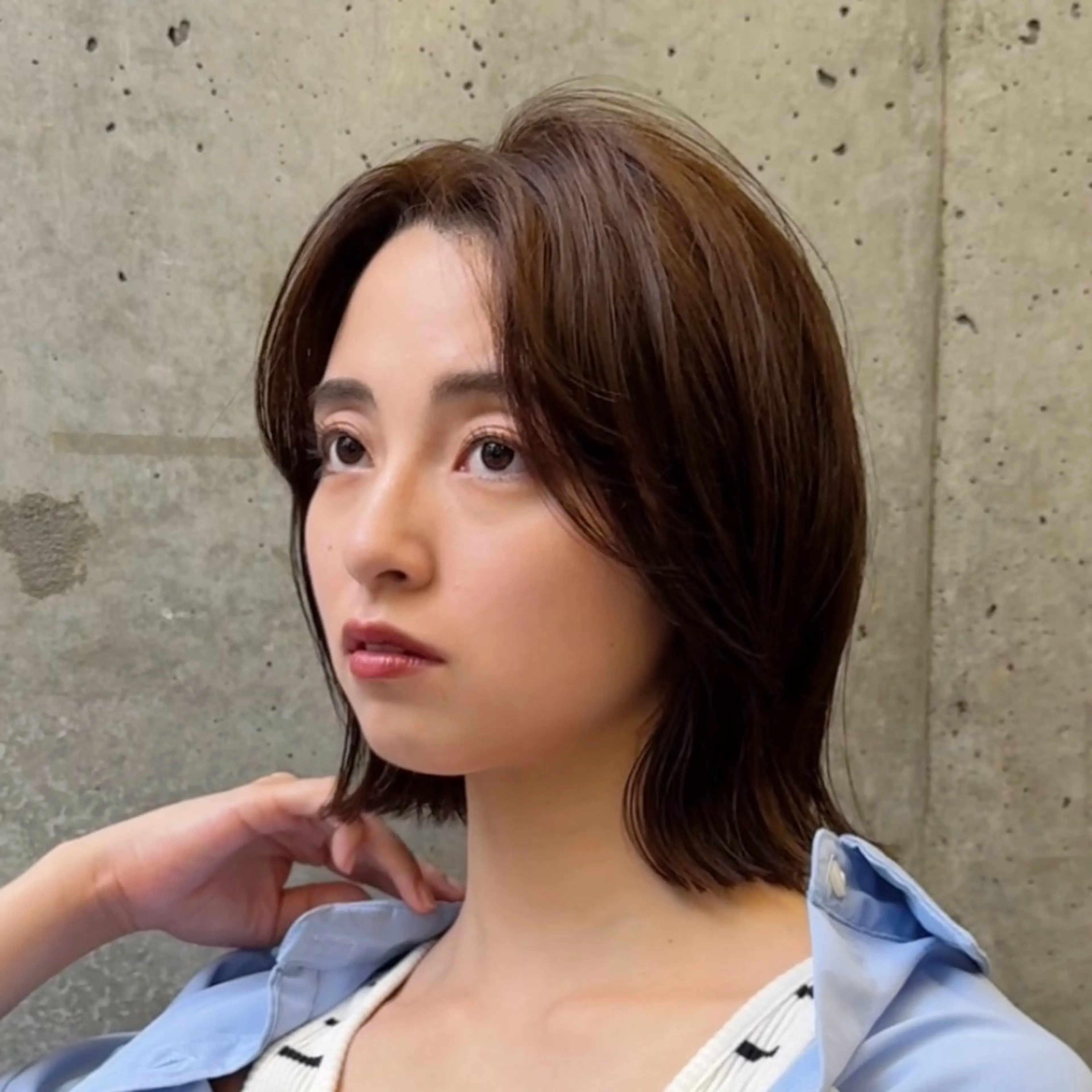ショート カラー 艶カラー/レイヤー/ ボブ/みきと🏷️のヘアスタイル