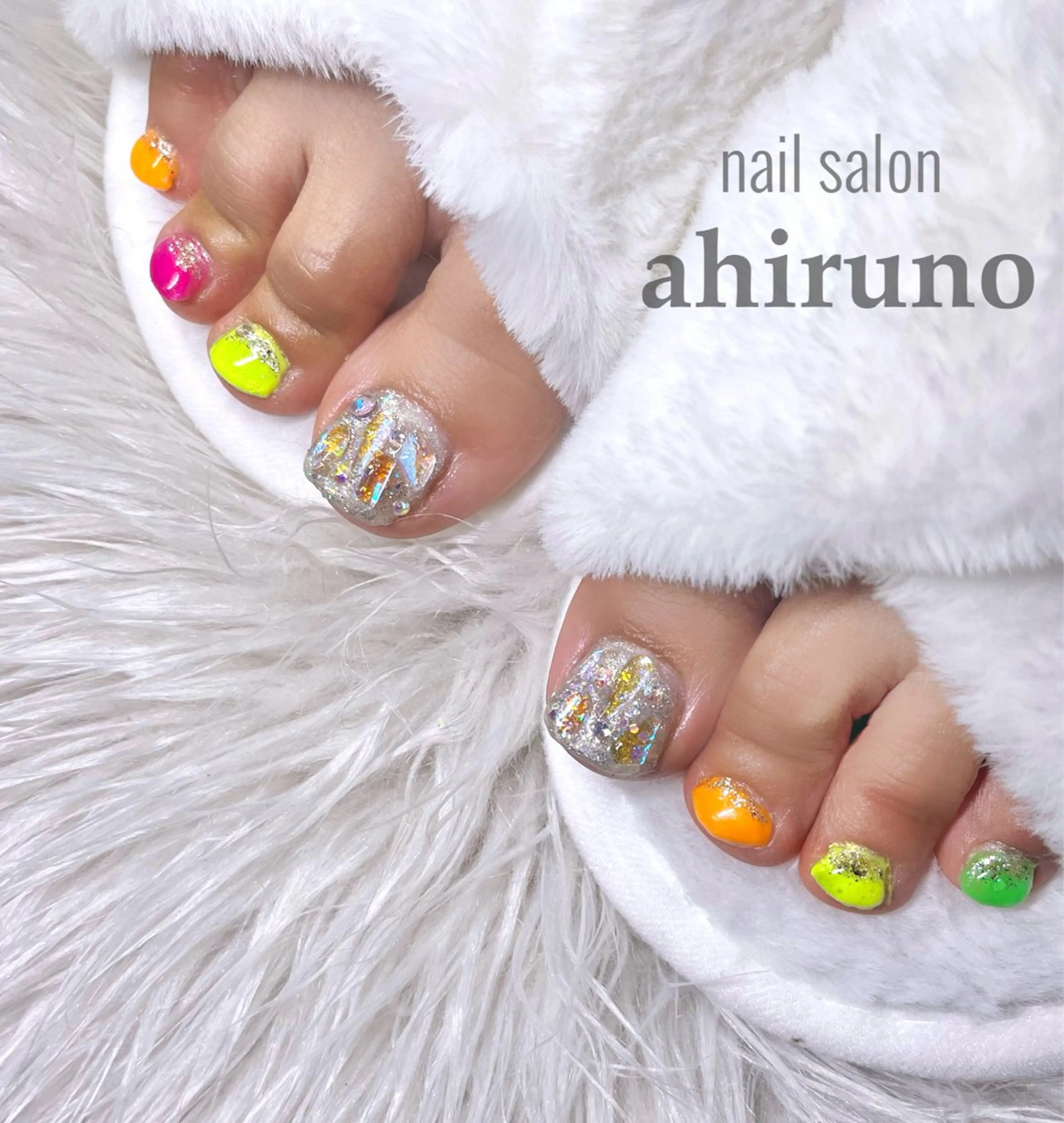 ネイル フットネイル 夏ネイル フットネイル ａｈｉｒｕｎｏ ✿ ｙｕiのネイルデザイン
