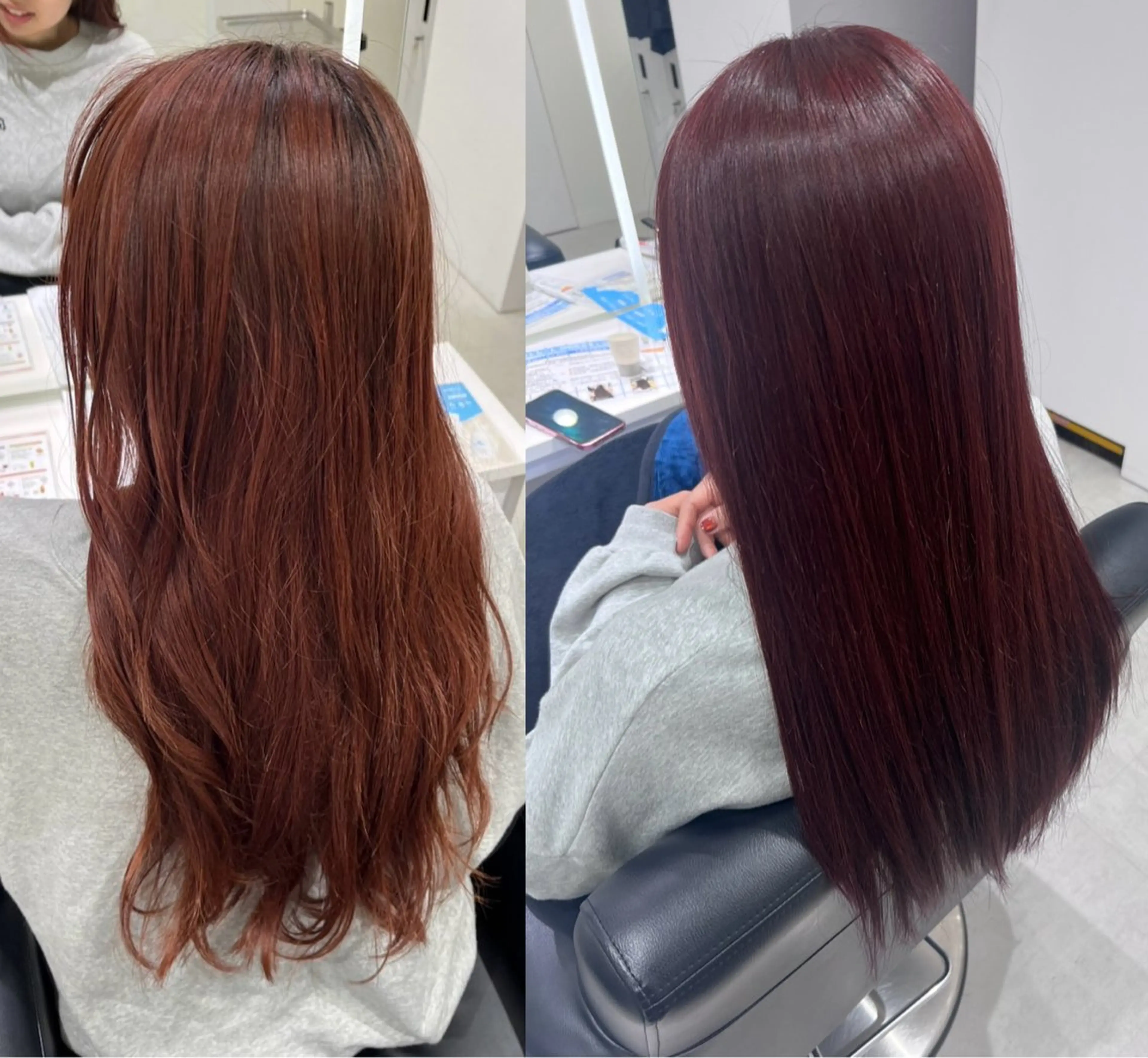 ロング カラー ヘアカラー トリートメント ヘッドスパ ヘアセット 🖤:髪質改善/ 透明感カラー/Aoiのヘアスタイル