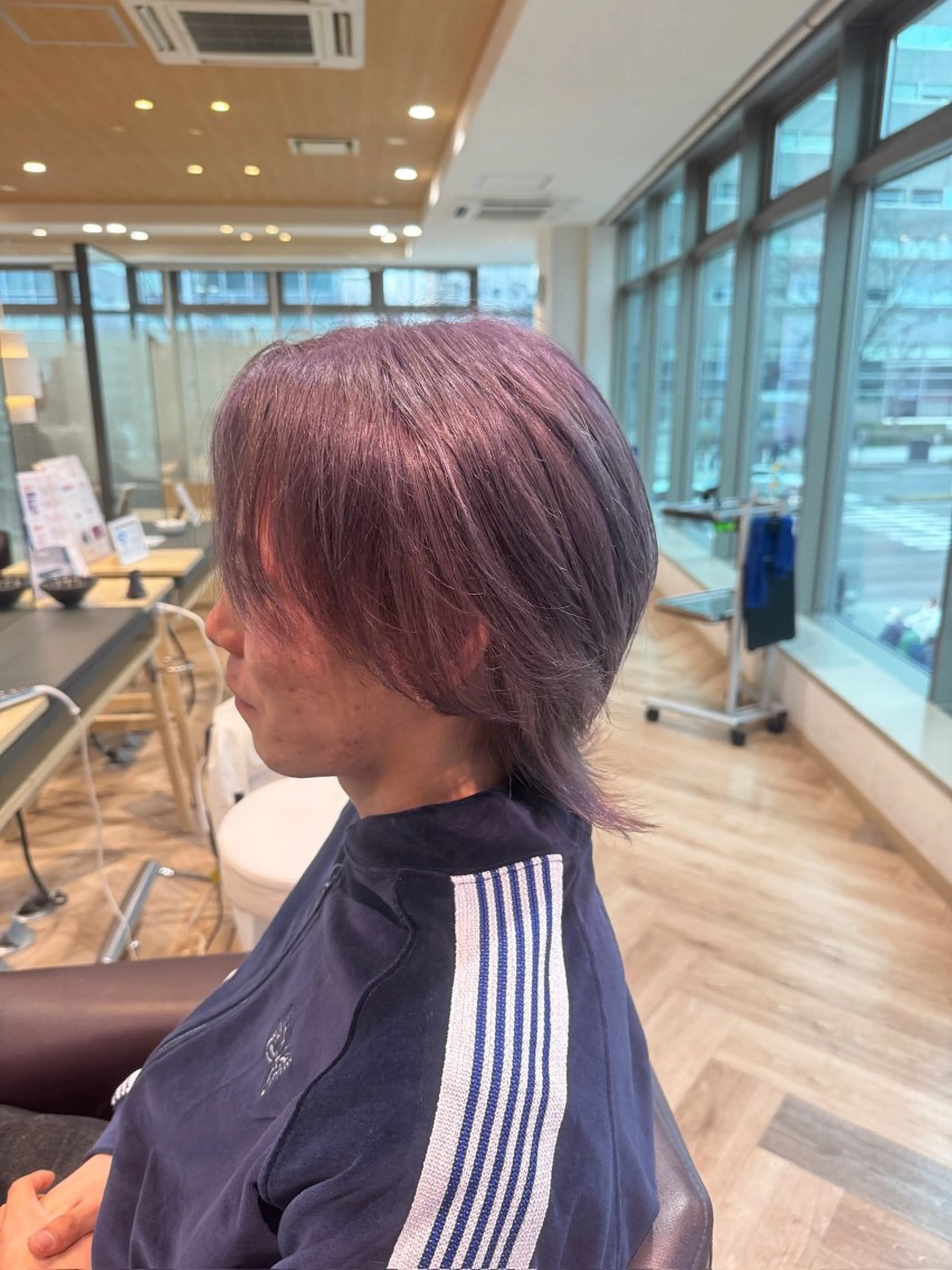 ショート カラー メンズ メンズ特化/ブリーチ パーマ/八谷悠都のヘアスタイル