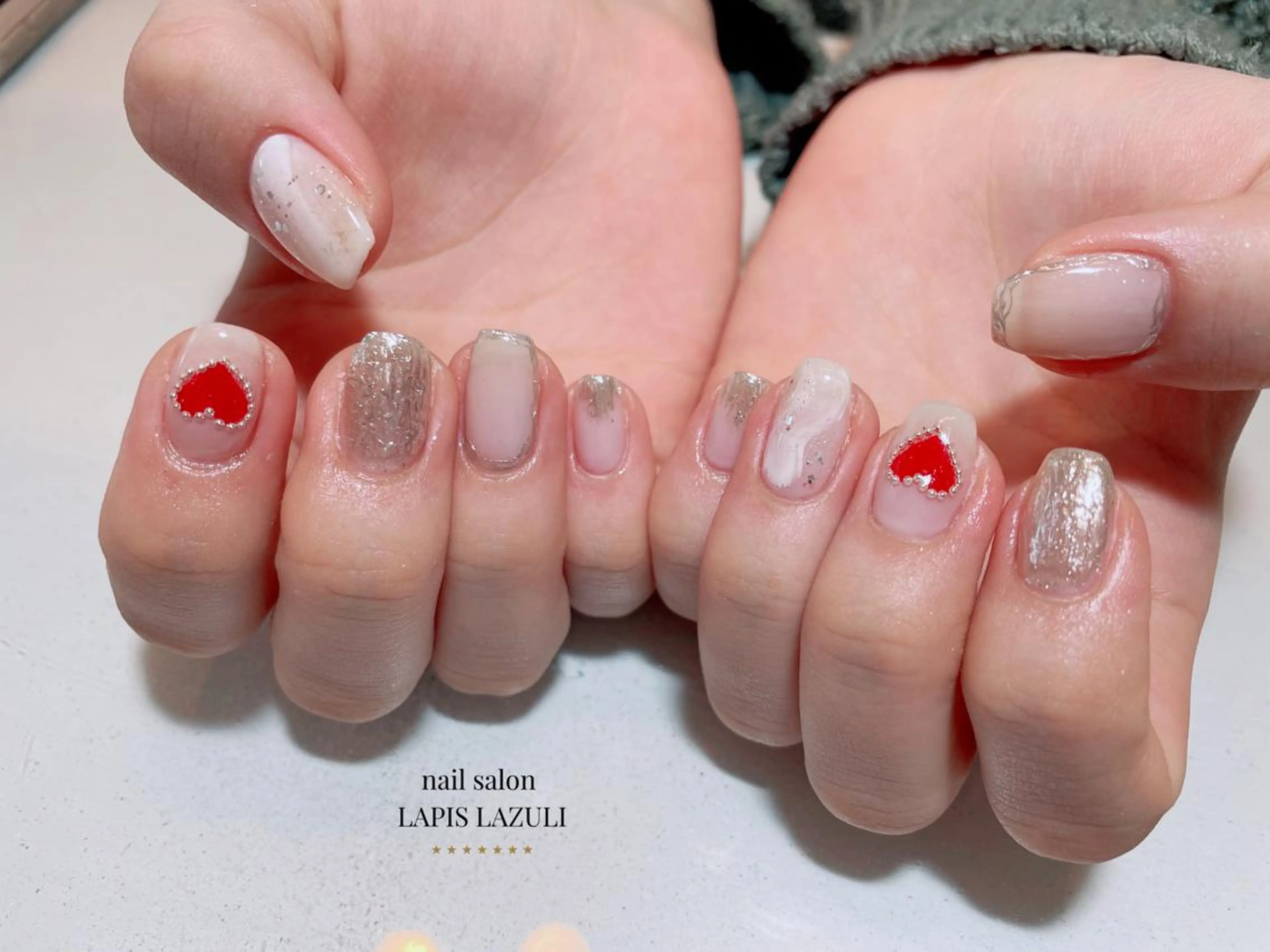 ネイル ジェルネイル マットネイル ミラーネイル ニュアンスネイル オフィスネイル ハンドネイル nail salon ラピスラズリのネイルデザイン