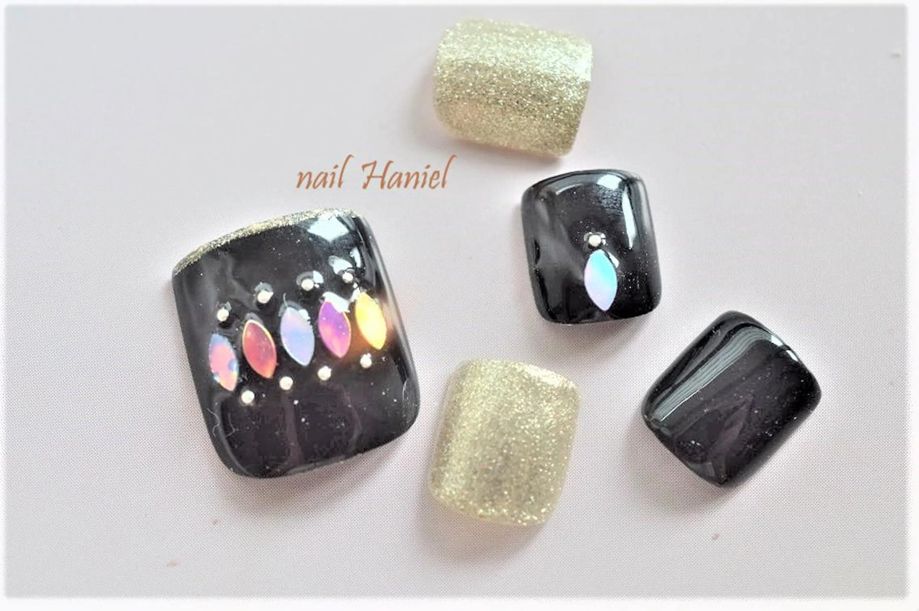 ネイル アートネイル フットネイル ジェルネイル nail Haniel所属・半蔵門サロンハニエル 魅神 ちよのネイルデザイン