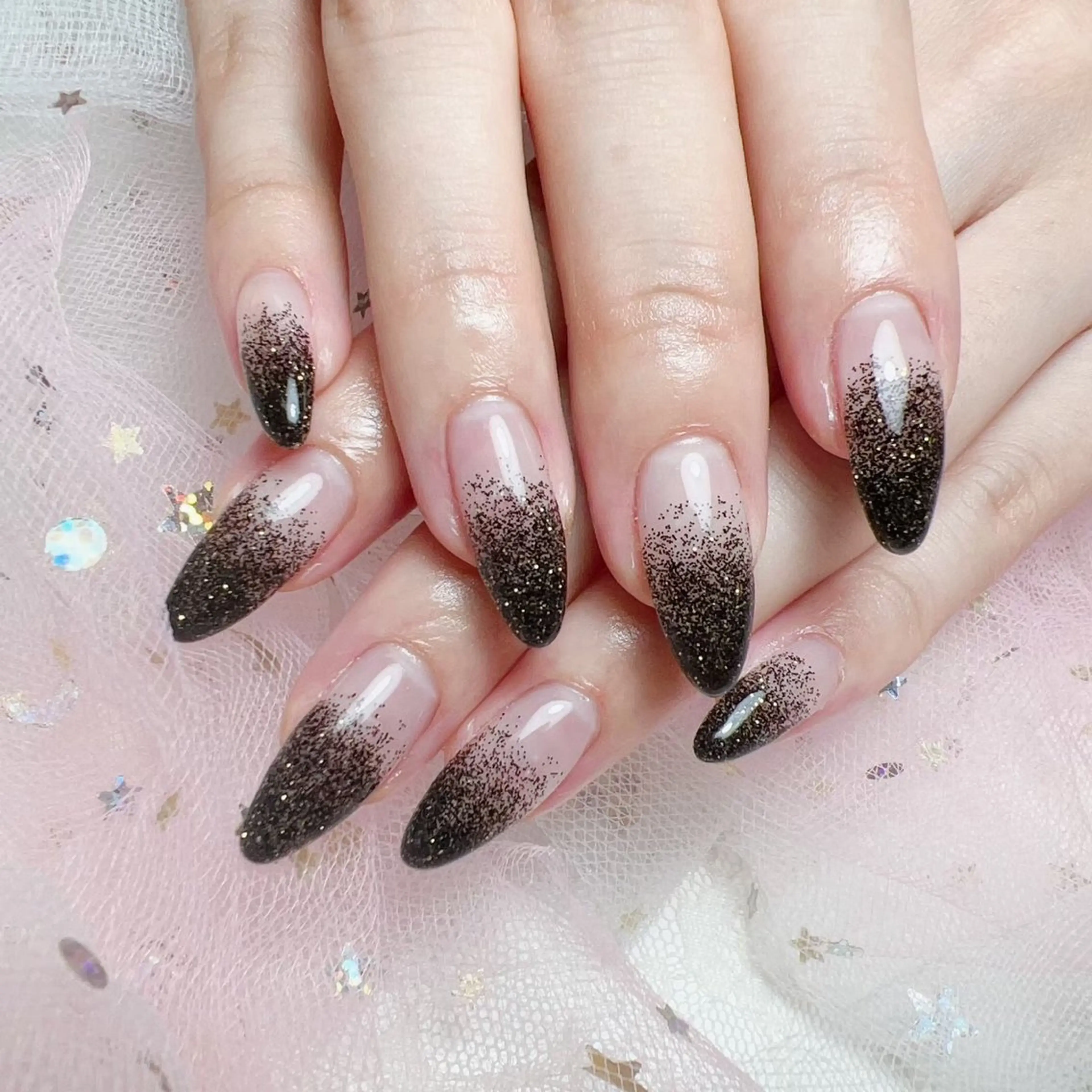 ネイル ラメ(グリッター) ラメグラデーション Nail lieNのネイルデザイン