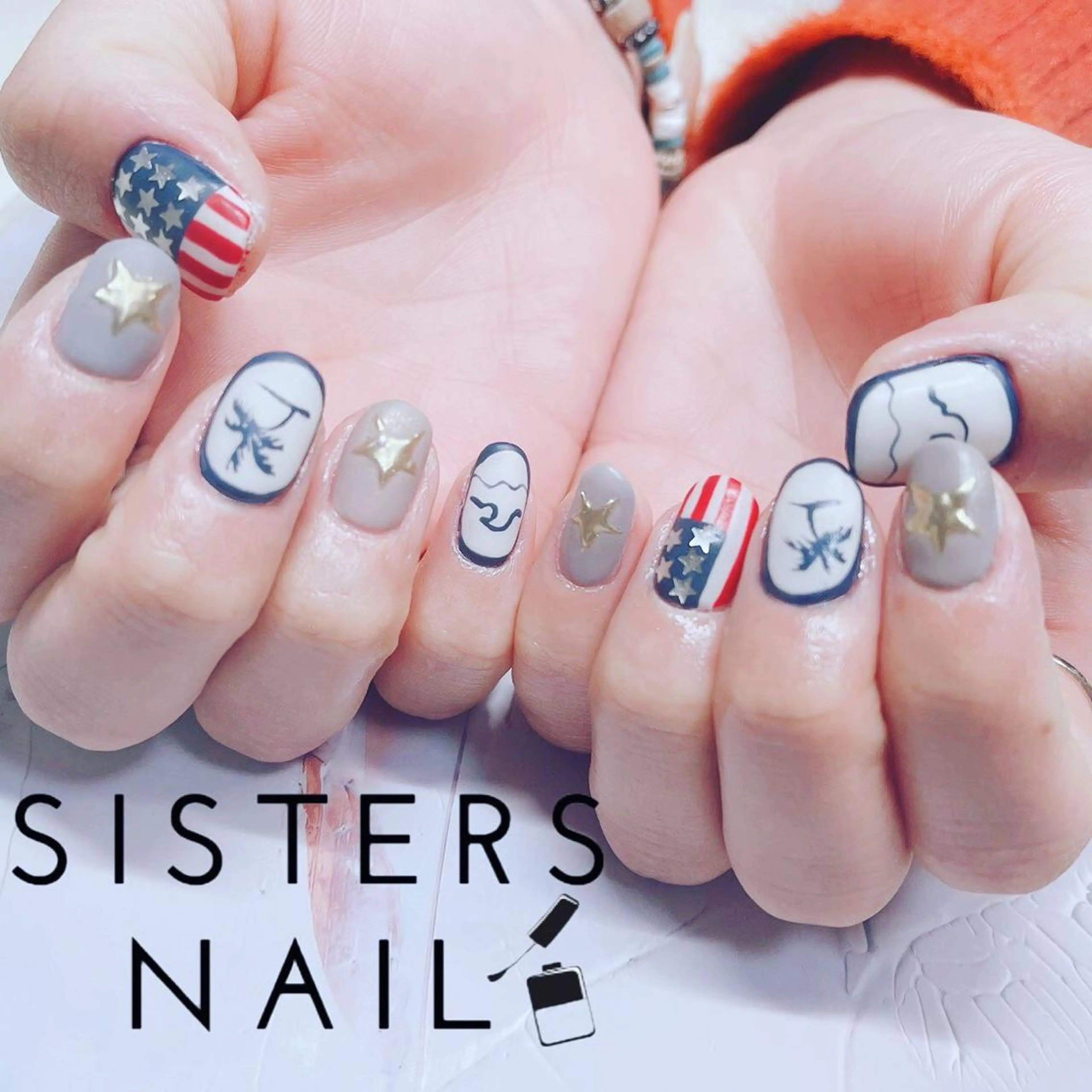 ネイル アートネイル キラキラネイル 春ネイル 冬ネイル sisters nail.fのネイルデザイン