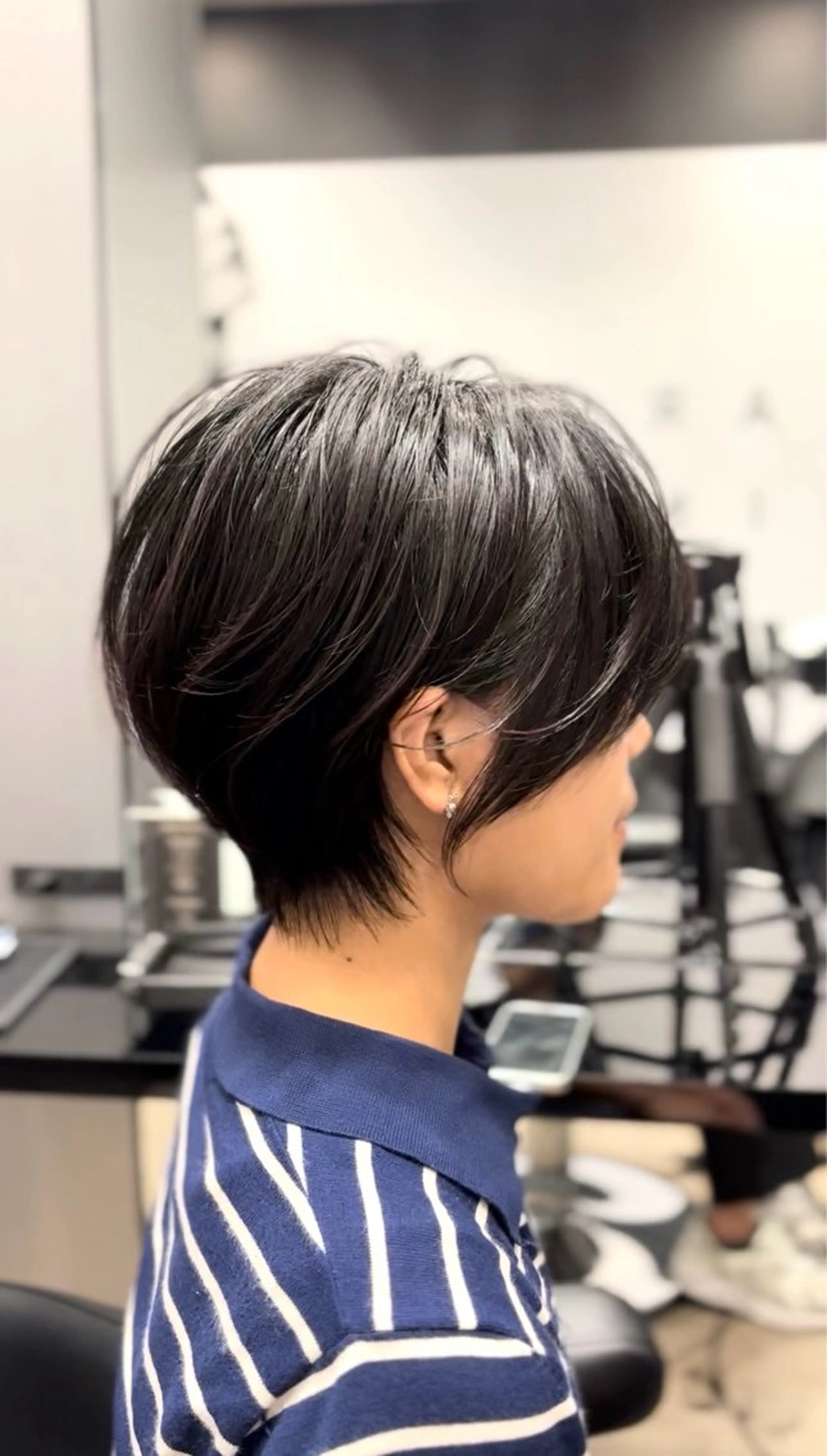ショート ショートボブ ハンサムショート 丸みショート ボブ くびれヘア カット HARUKI  MINATO Japan広島紙屋町店所属・hmj紙屋町店 脊戸智志のヘアスタイル