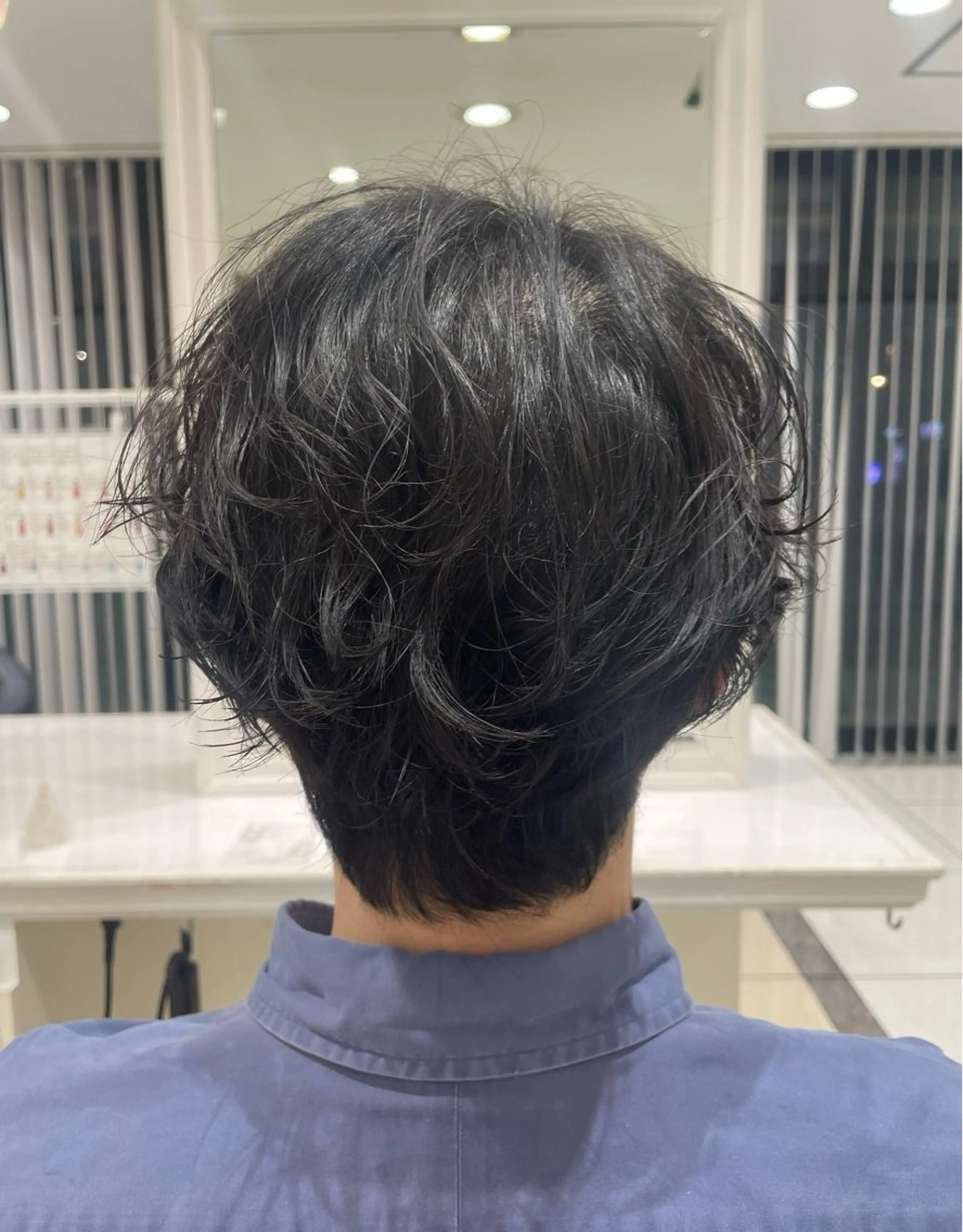 パーマ メンズ マッシュ メンズパーマ カット パーマ 曲がる縮毛矯正 川島爽楽のヘアスタイル
