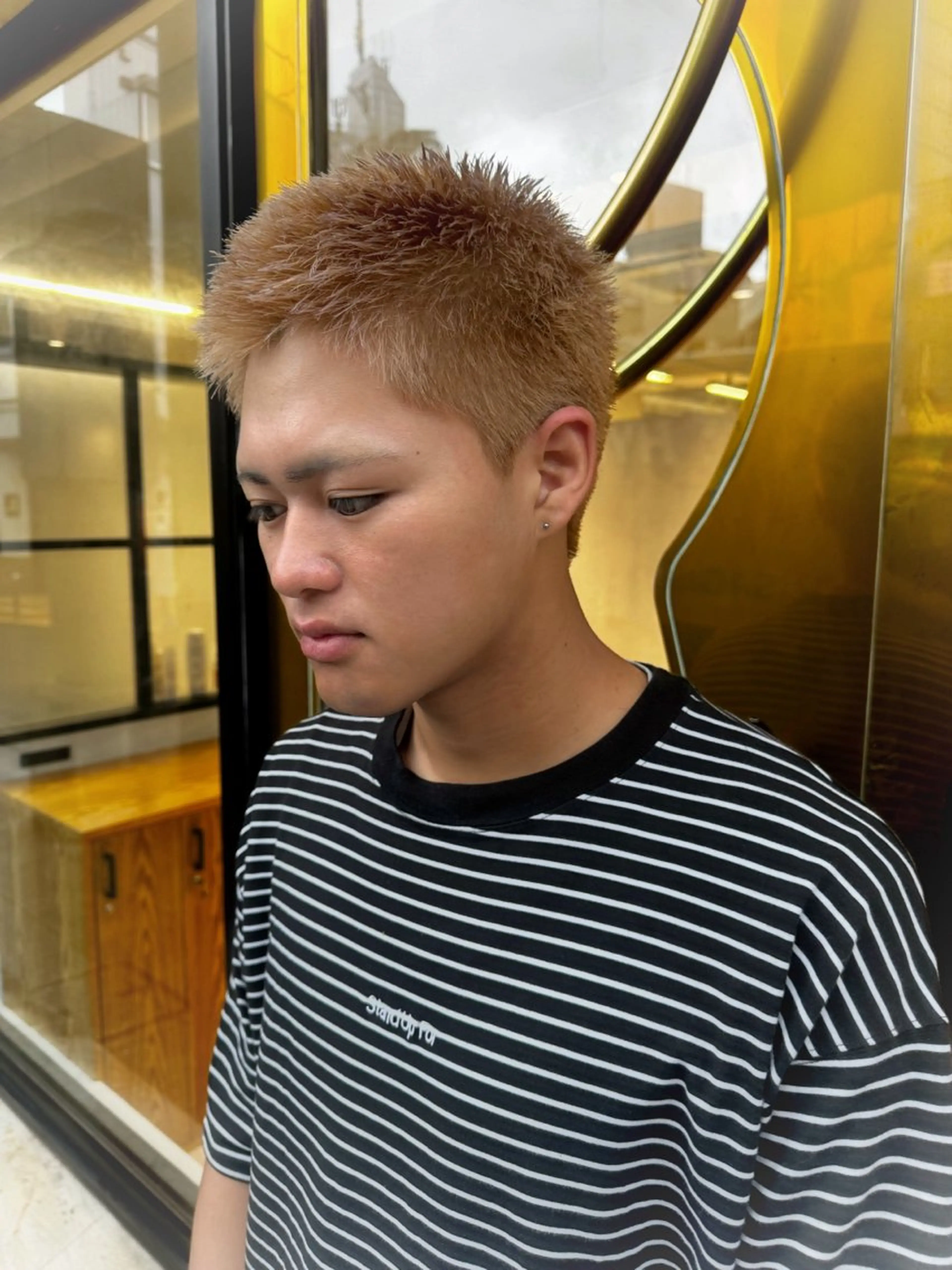 ショート カラー メンズ カット ヘアカラー トリートメント メンズNO.1口コミ 高評価🟡三澤拓海✅のヘアスタイル