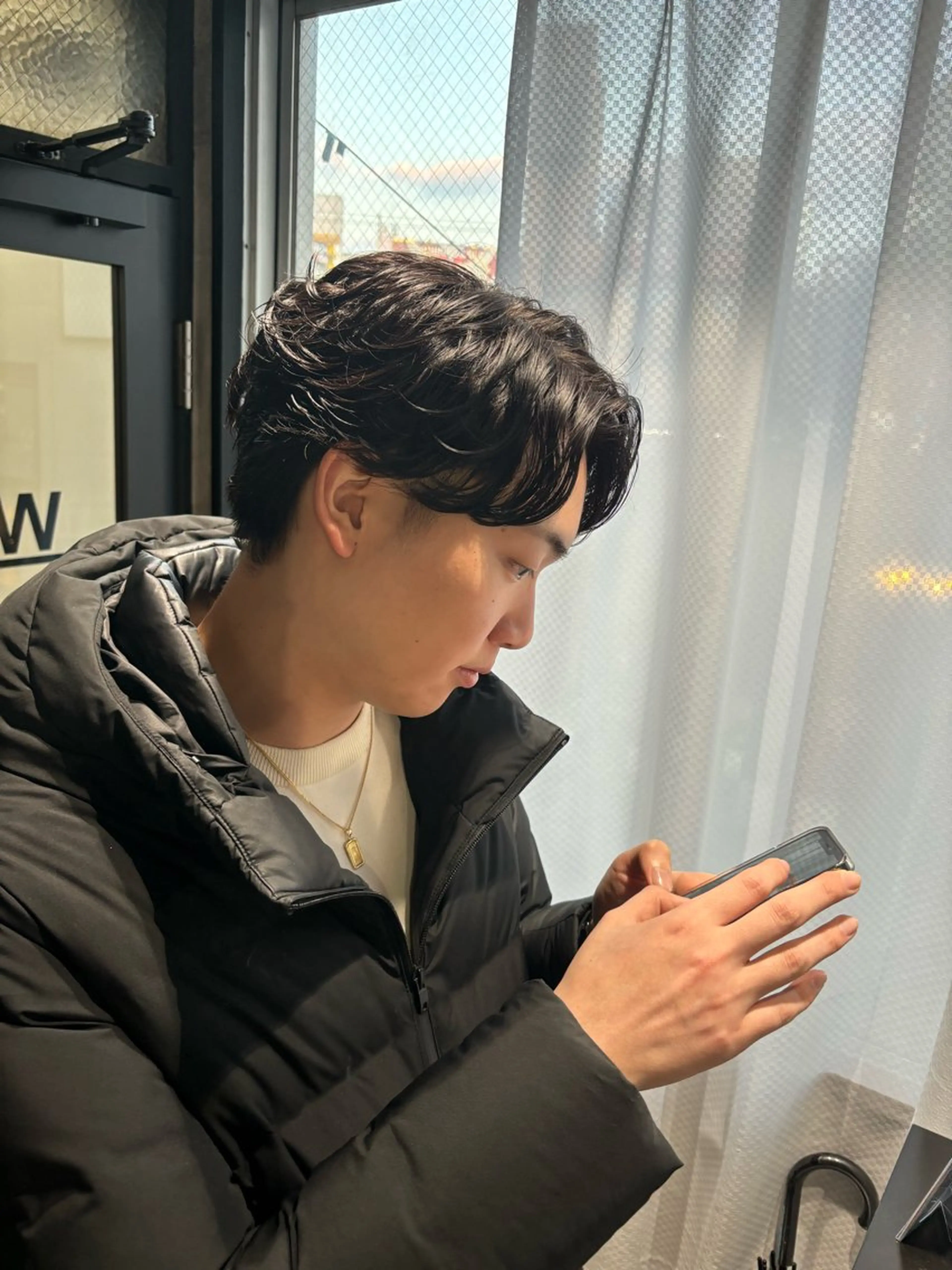 パーマ メンズ メンズパーマ ニュアンスパーマ _white【京橋店】所属・_WHITE / KENTOのヘアスタイル