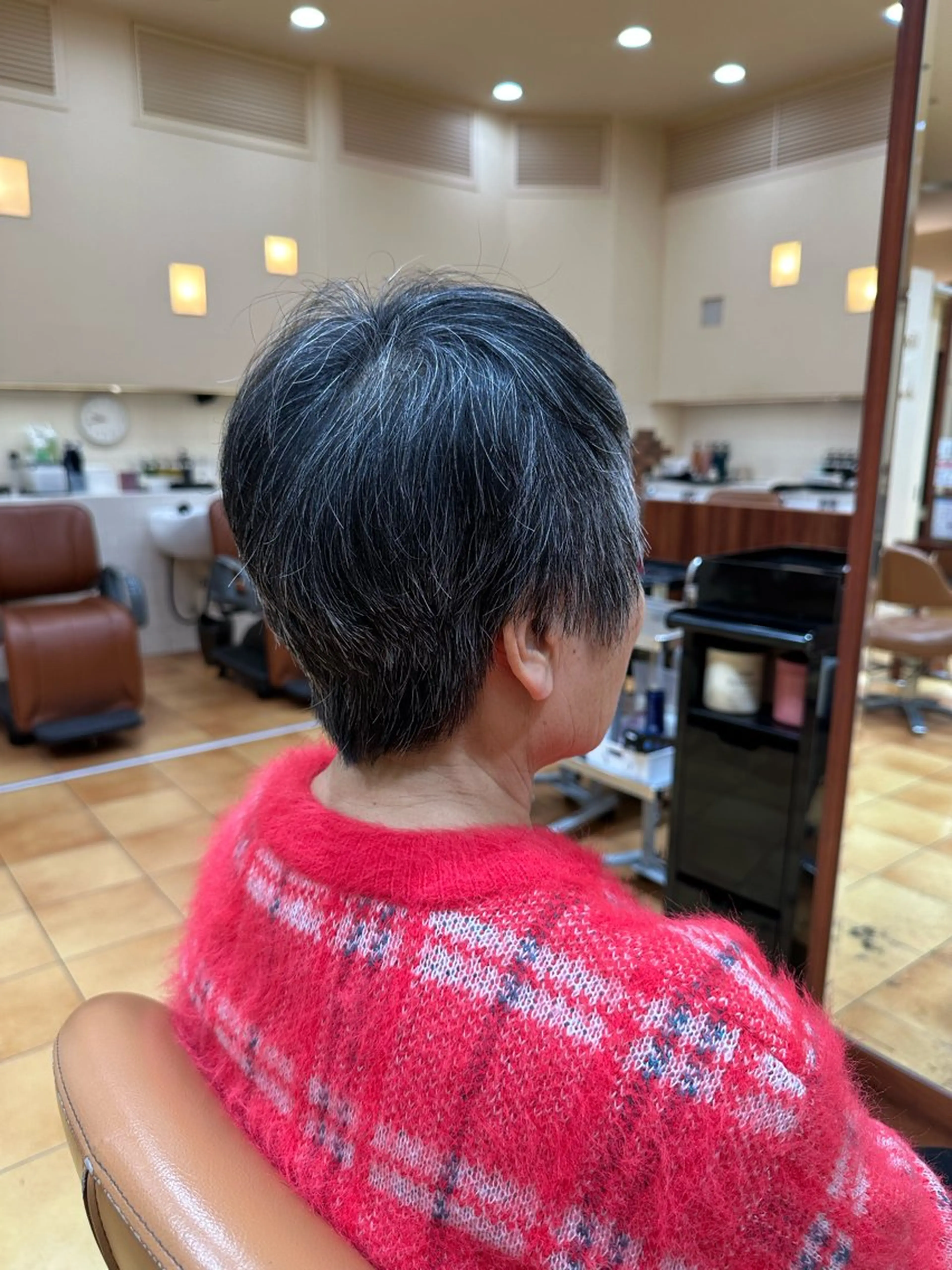 ショート とうい/パーマボブ/ くせ毛/丸みボブのヘアスタイル