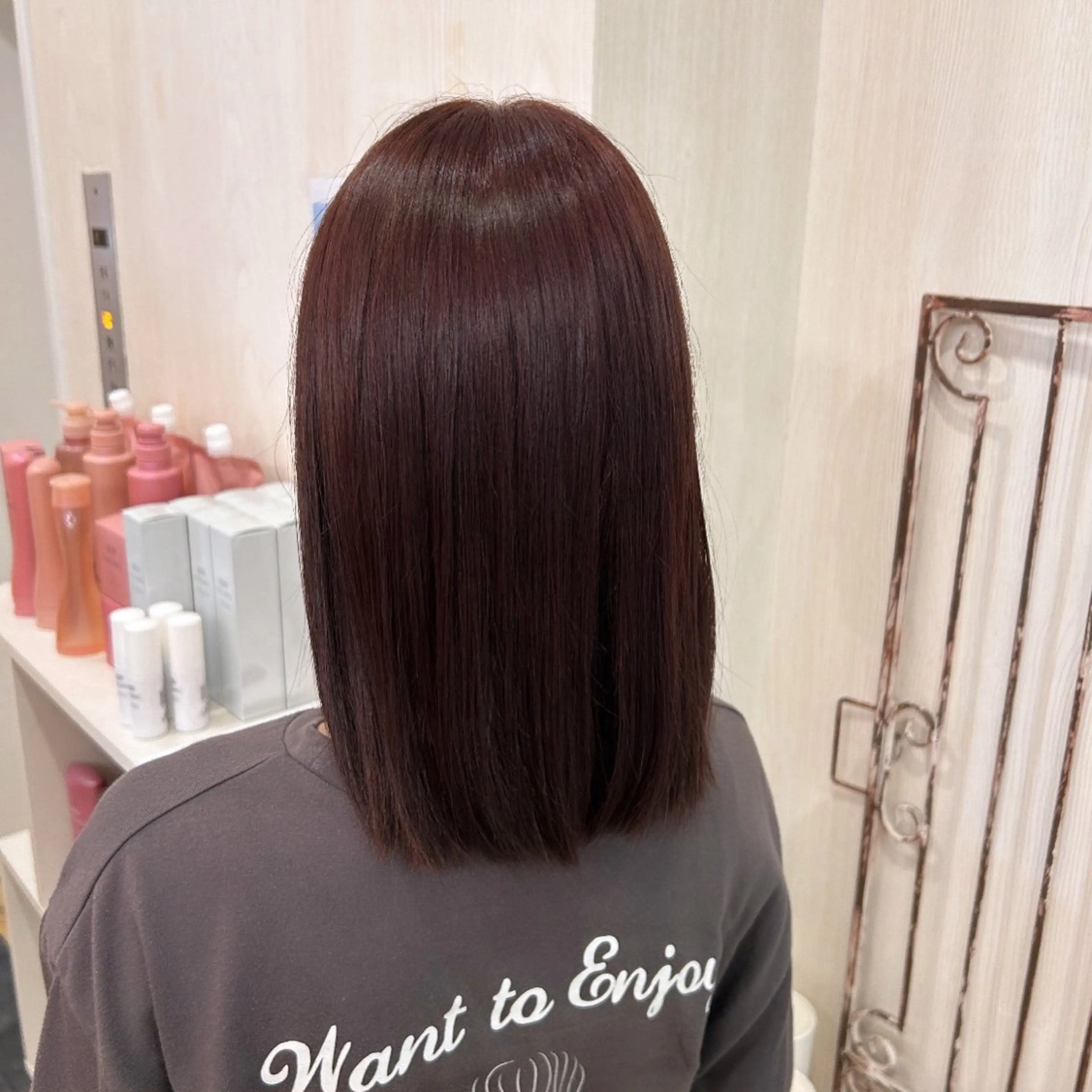 セミロング カラー 韓国ヘア🧸髪質改善 🧸きくちみさきのヘアスタイル