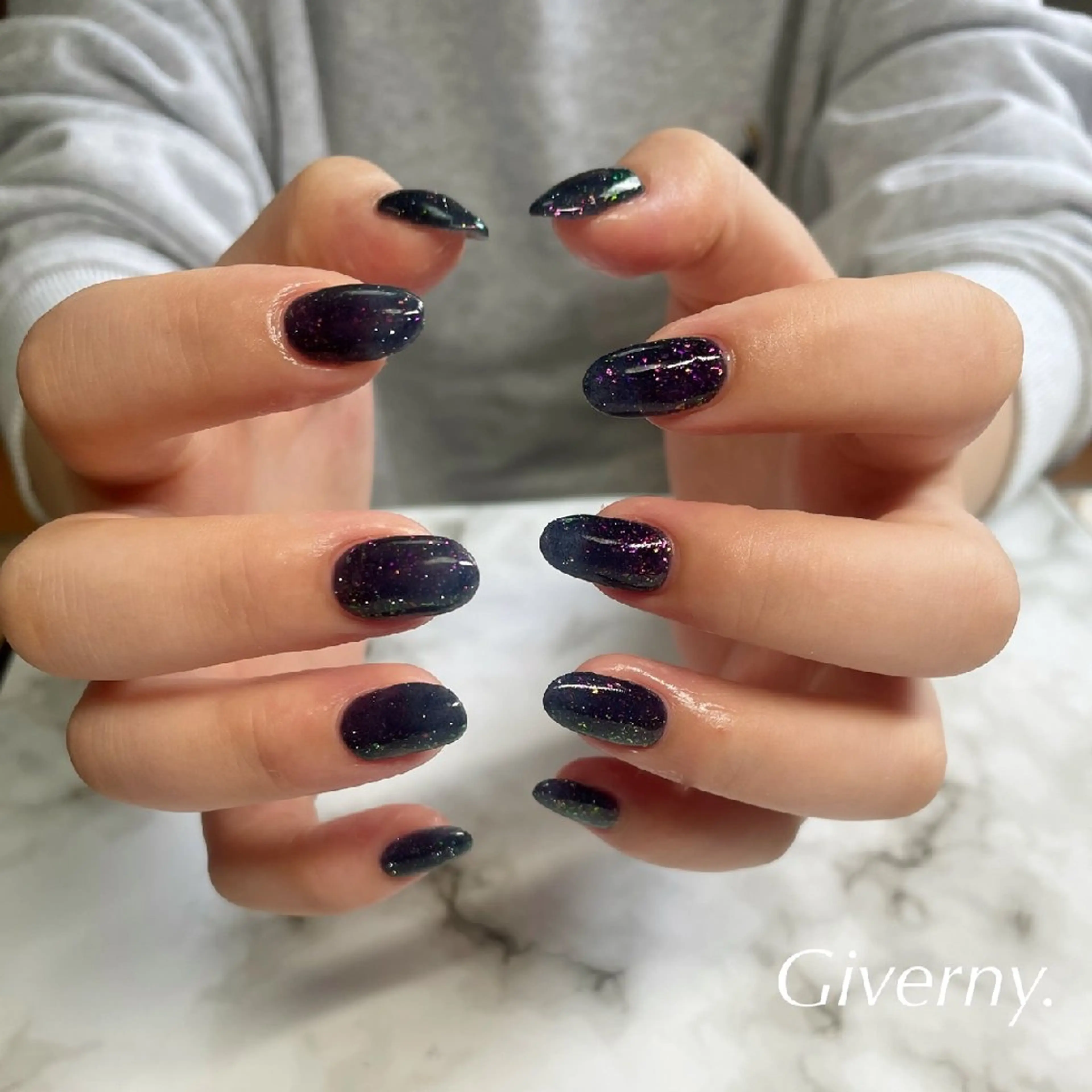ネイル フラッシュネイル ハンドネイル Giverny .のネイルデザイン