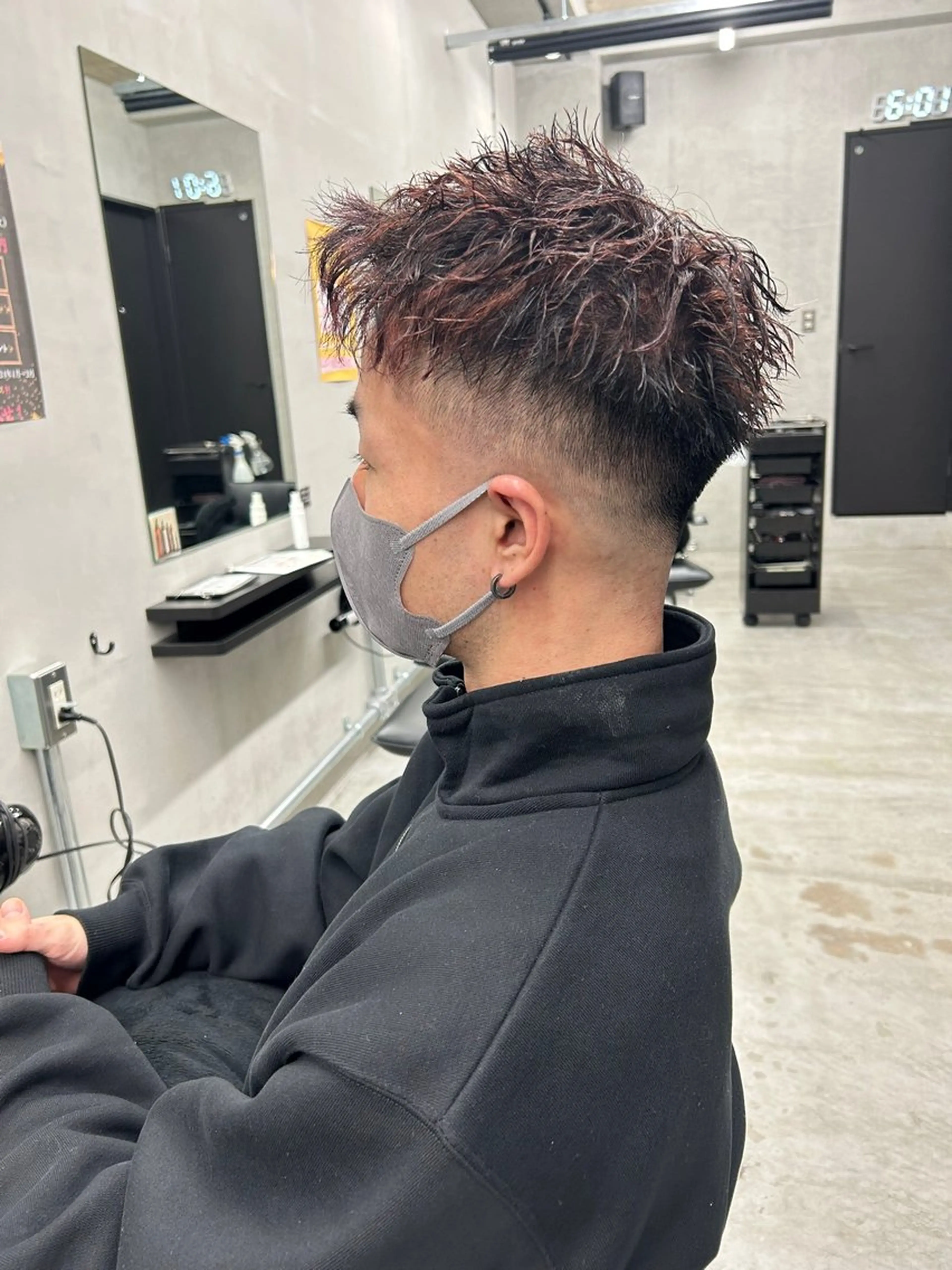 ショート カラー パーマ メンズ カット ヘアカラー 大和田 玲円/メンズ専門のヘアスタイル