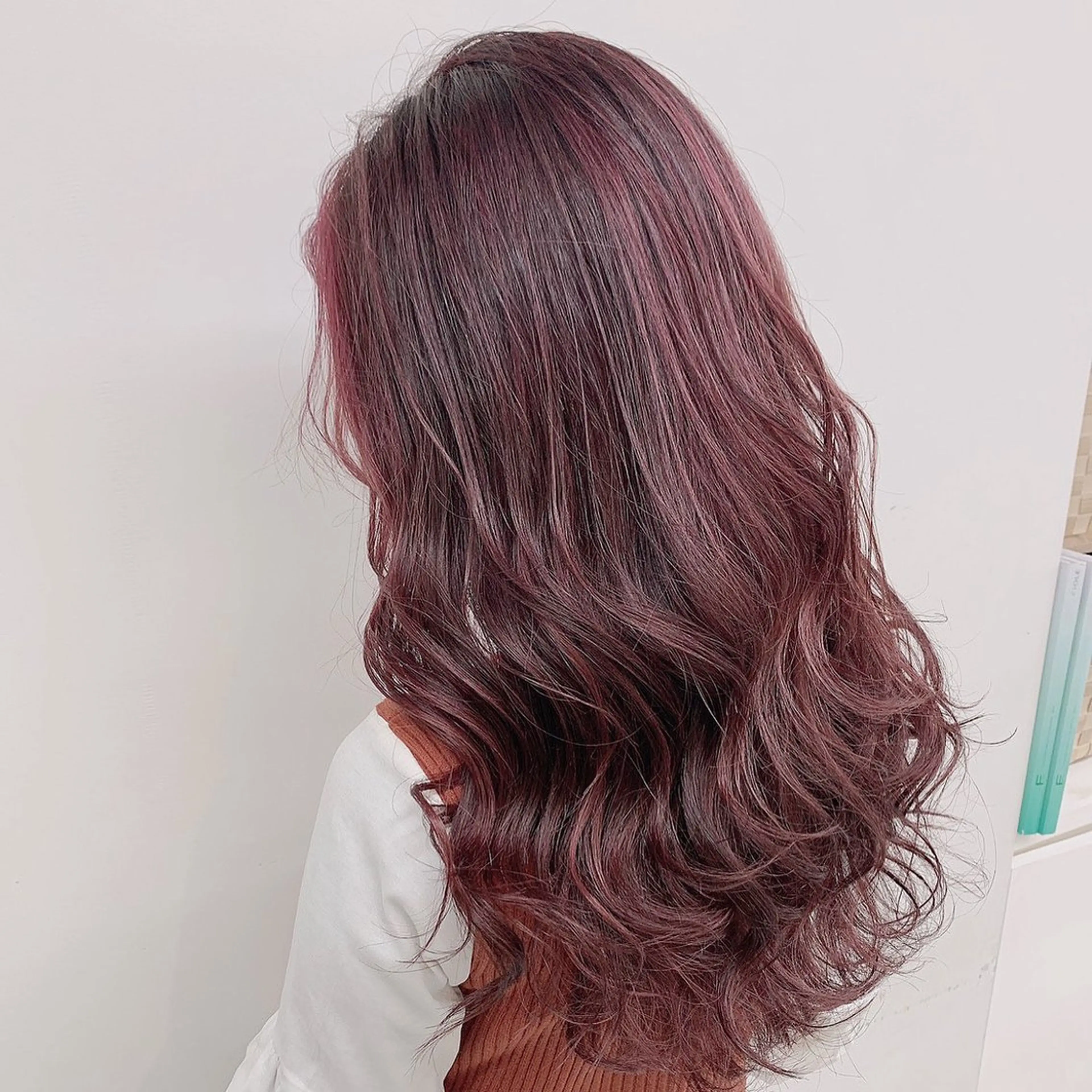 ロング カラー カット ヘアカラー 🍒ワイン系 ウルフカット🍒拓未のヘアスタイル