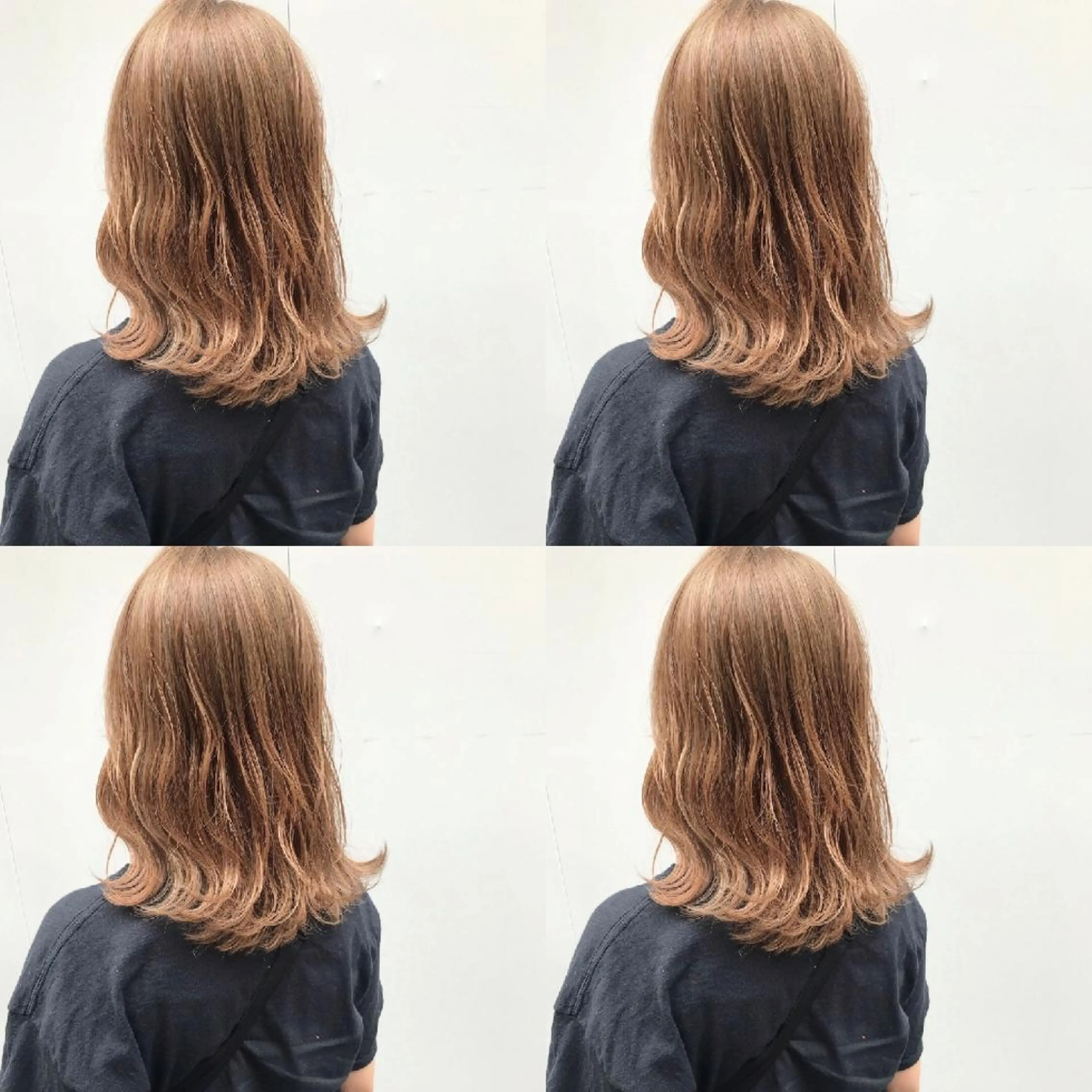 セミロング カラー ベージュカラー ブリーチ 竹内啓太 ボブのヘアスタイル