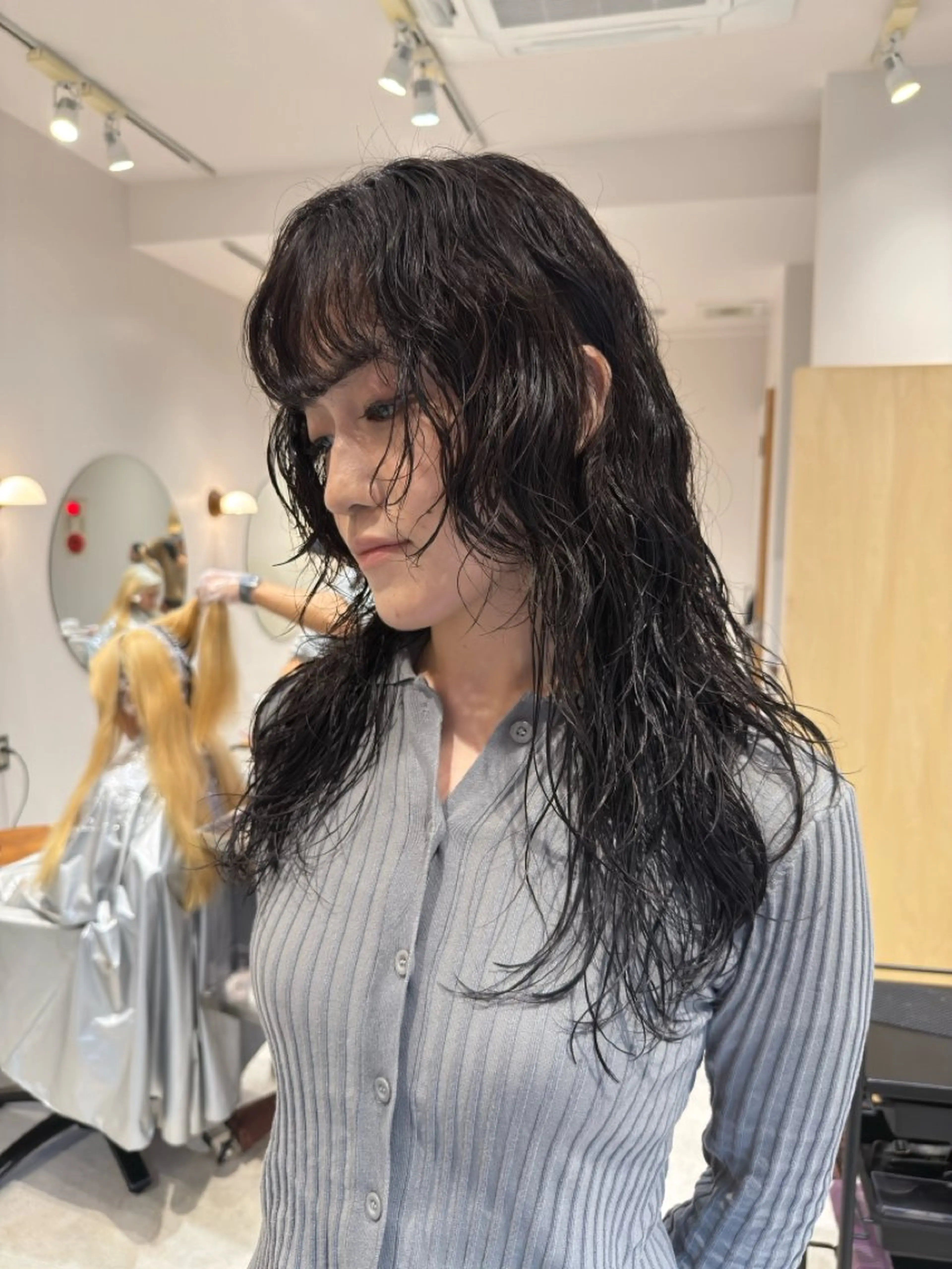 ロング カラー パーマ パーマ/ボブ /レイヤー チヒロのヘアスタイル