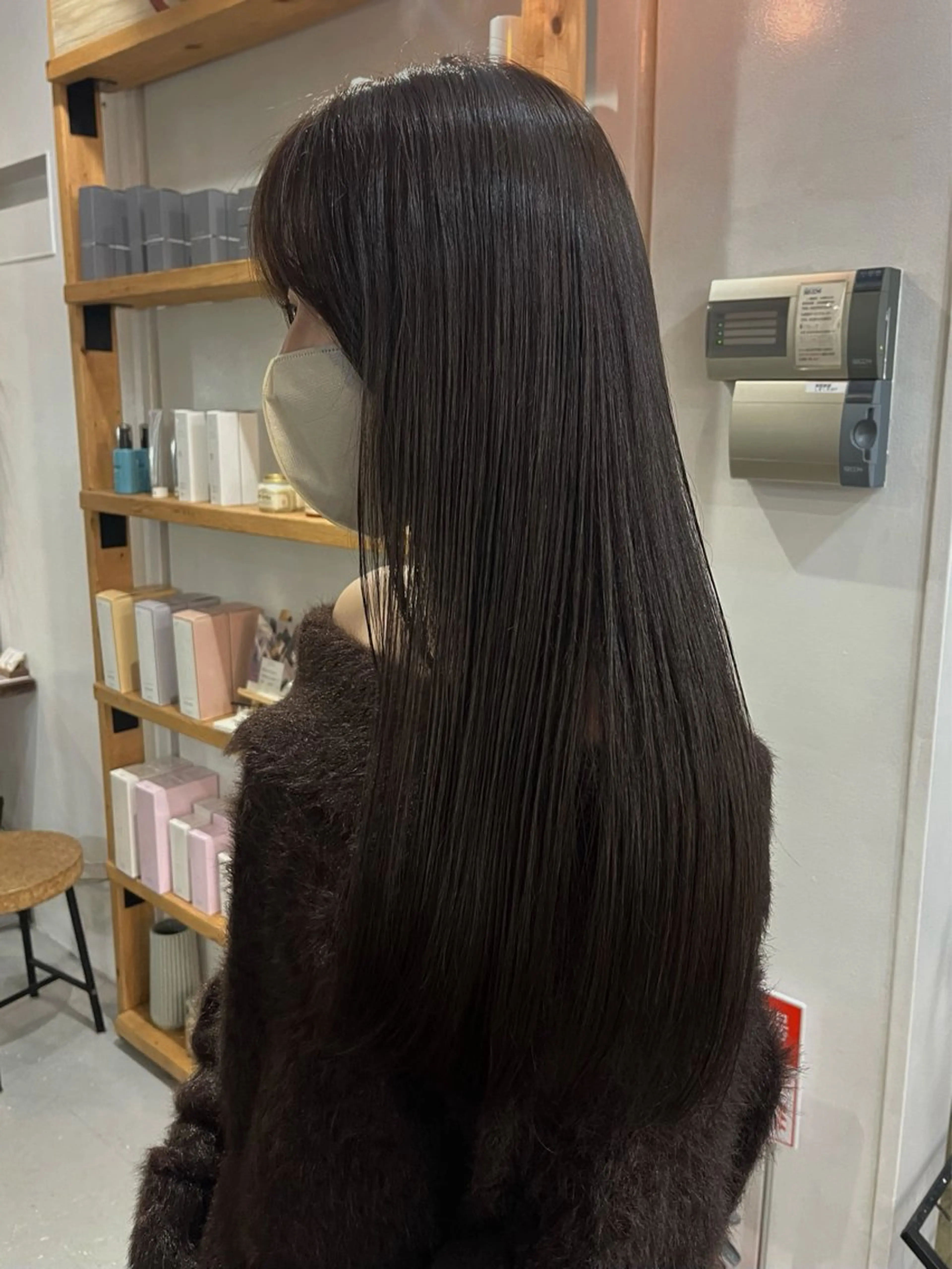 ロング カラー グレージュ オレンジ ヘアカラー 🎀Yamasaki Yui🎀のヘアスタイル