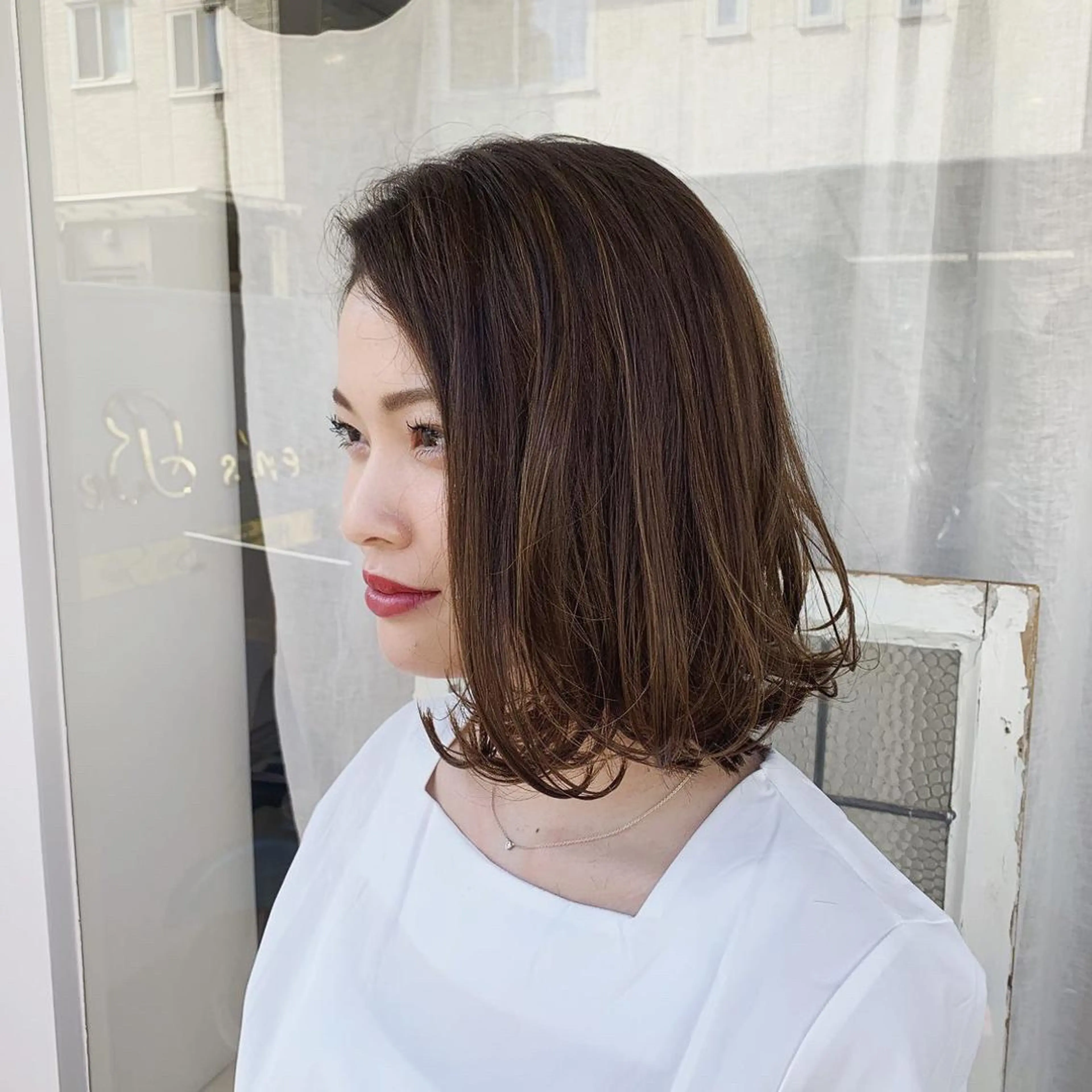 ミディアム 組藤 沙奈のヘアスタイル