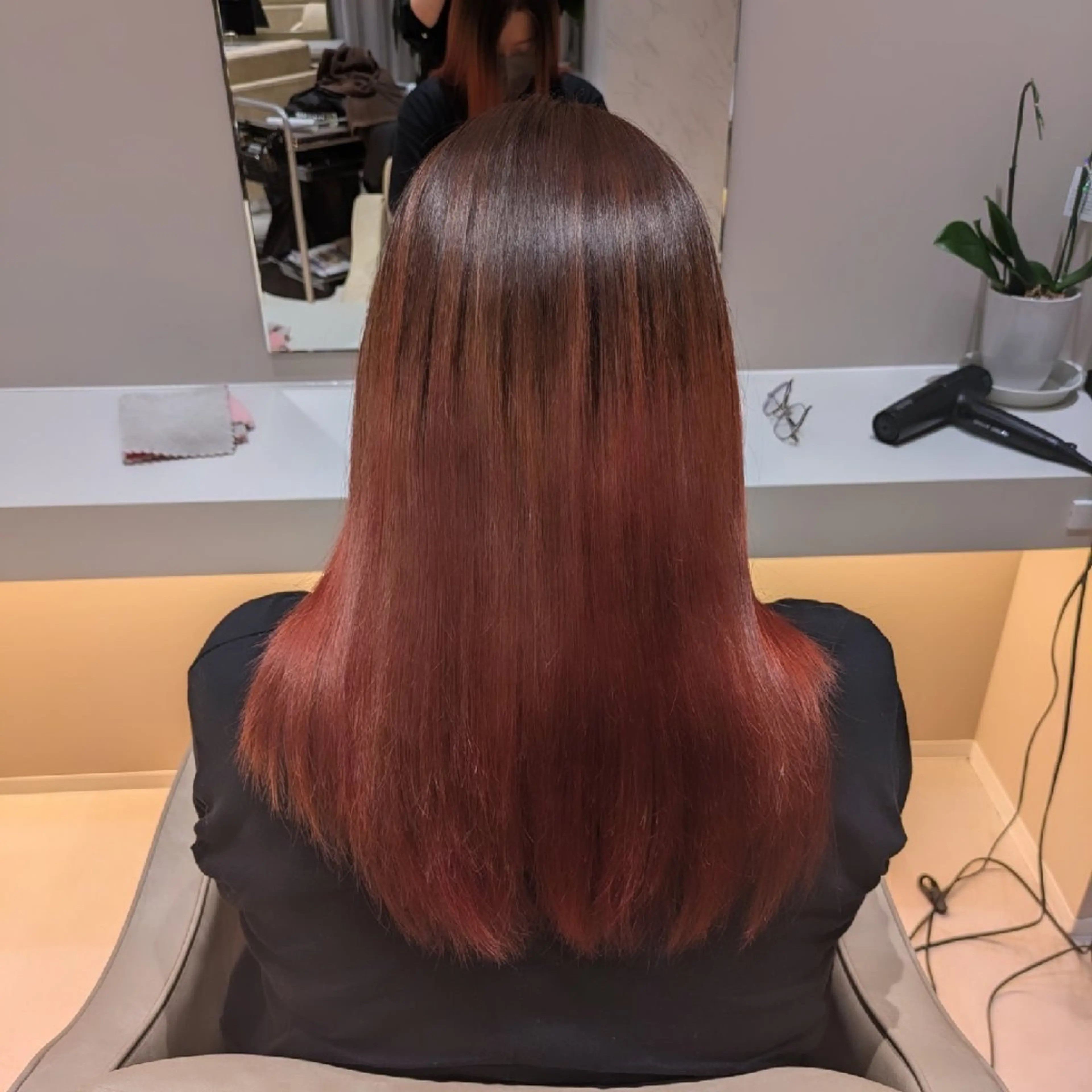ロング 吉田 美姫のヘアスタイル