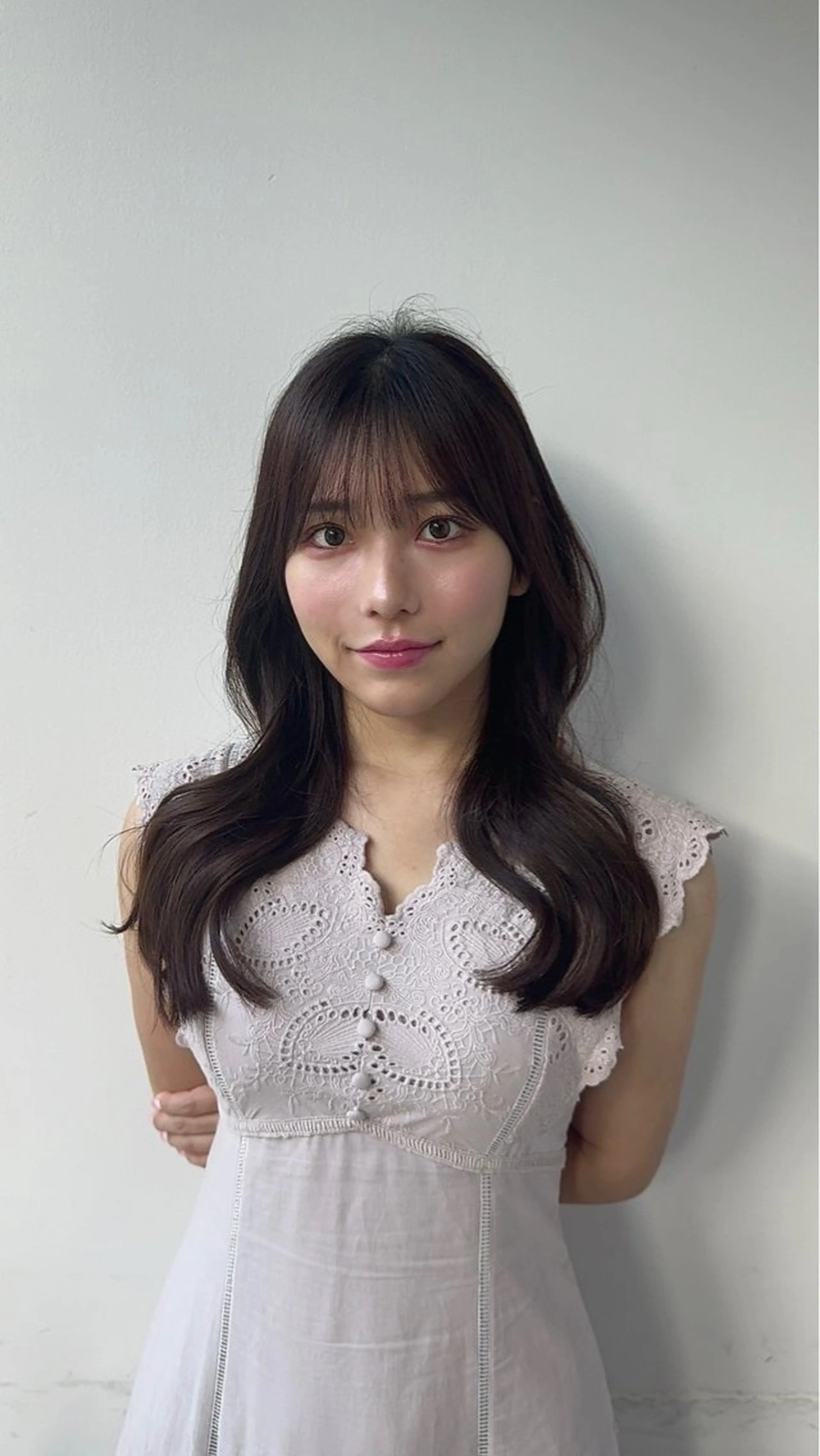 ミディアム カラー ヘアアレンジ カット ヘアカラー トリートメント 最小顔周りカット/ くびれヘア/窪田洸希のヘアスタイル
