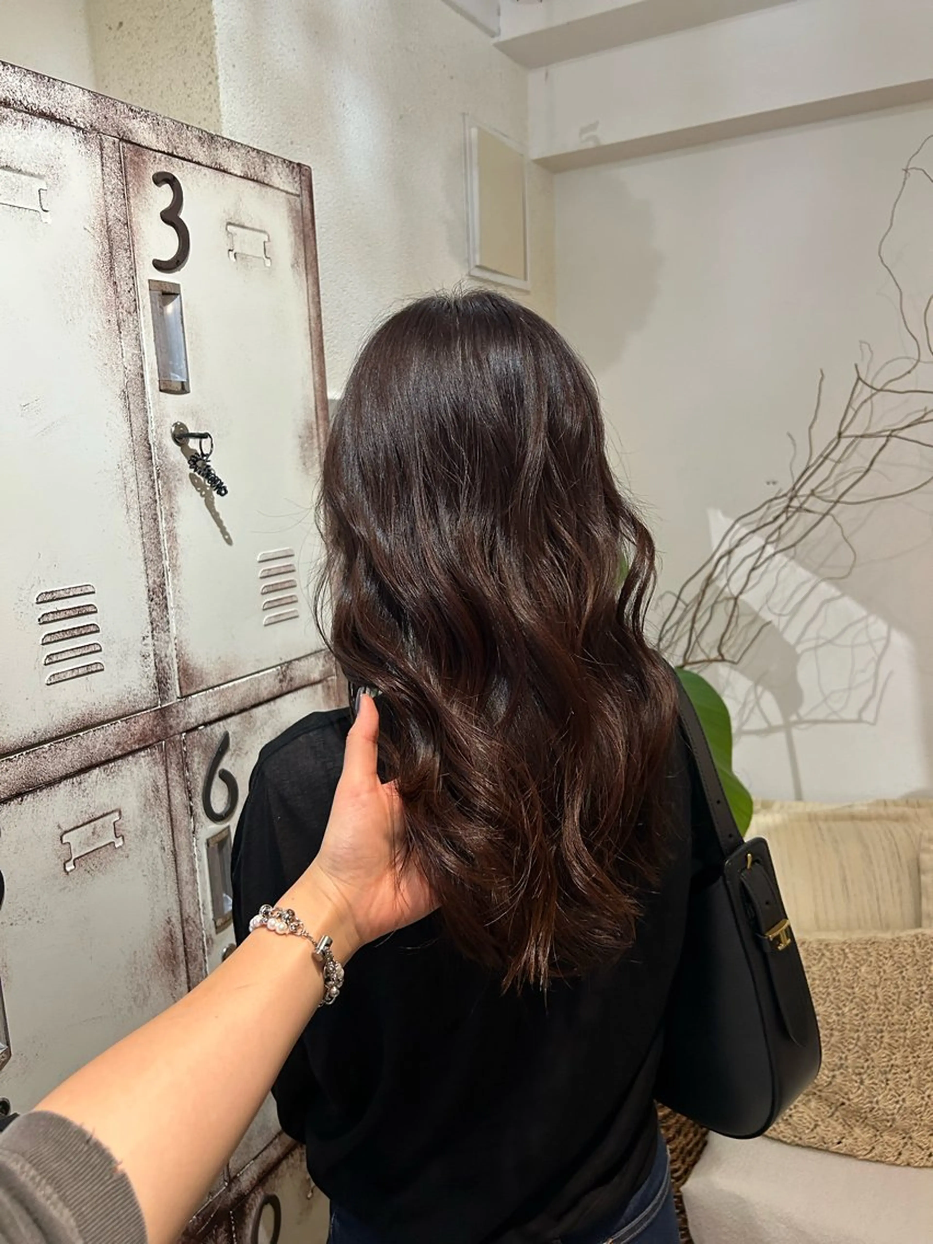 セミロング カラー カット ヘアカラー トリートメント ヘッドスパ putri 川邉 優花のヘアスタイル