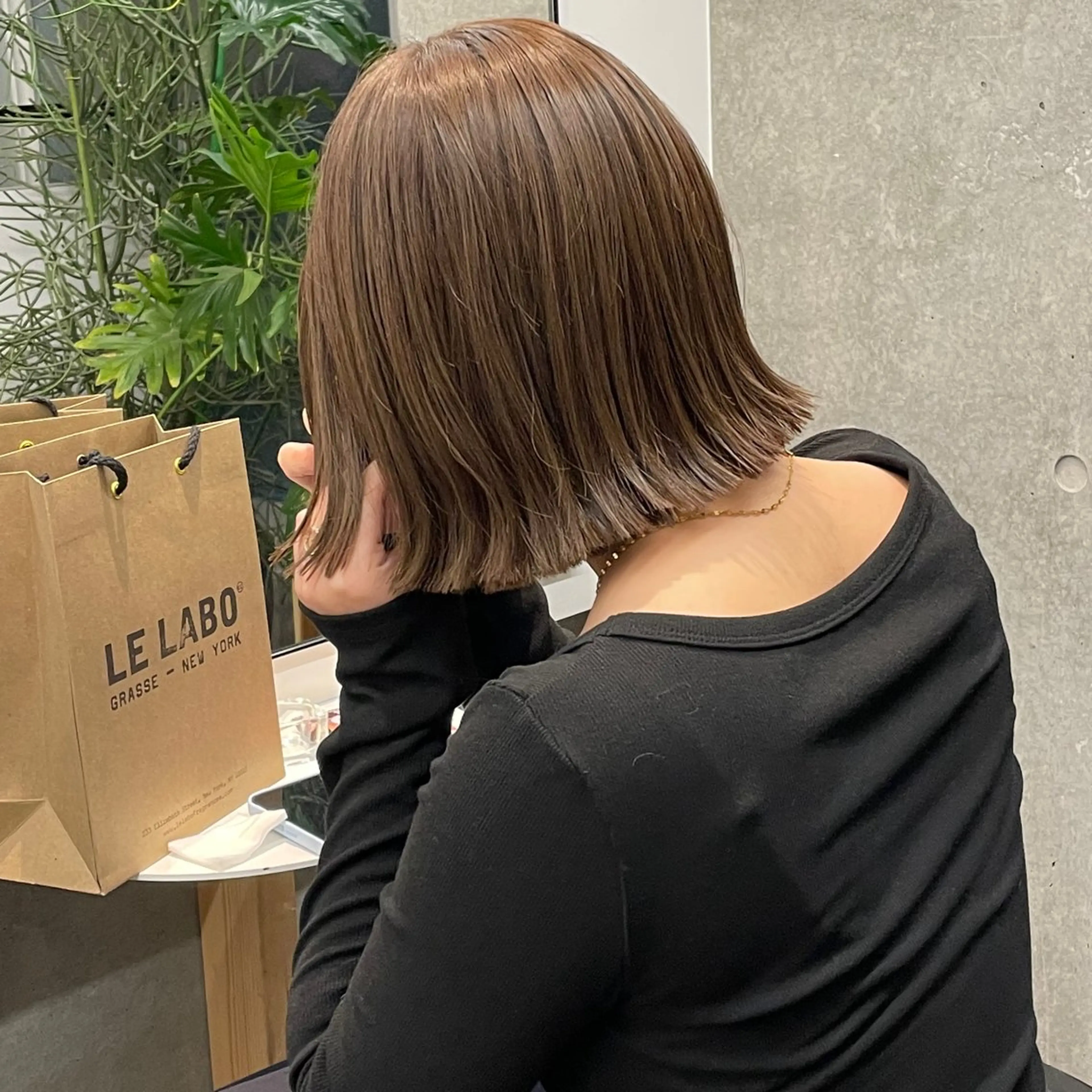 ミディアム casane所属・暖色・前髪カット 🎗️佐藤ゆみこのヘアスタイル