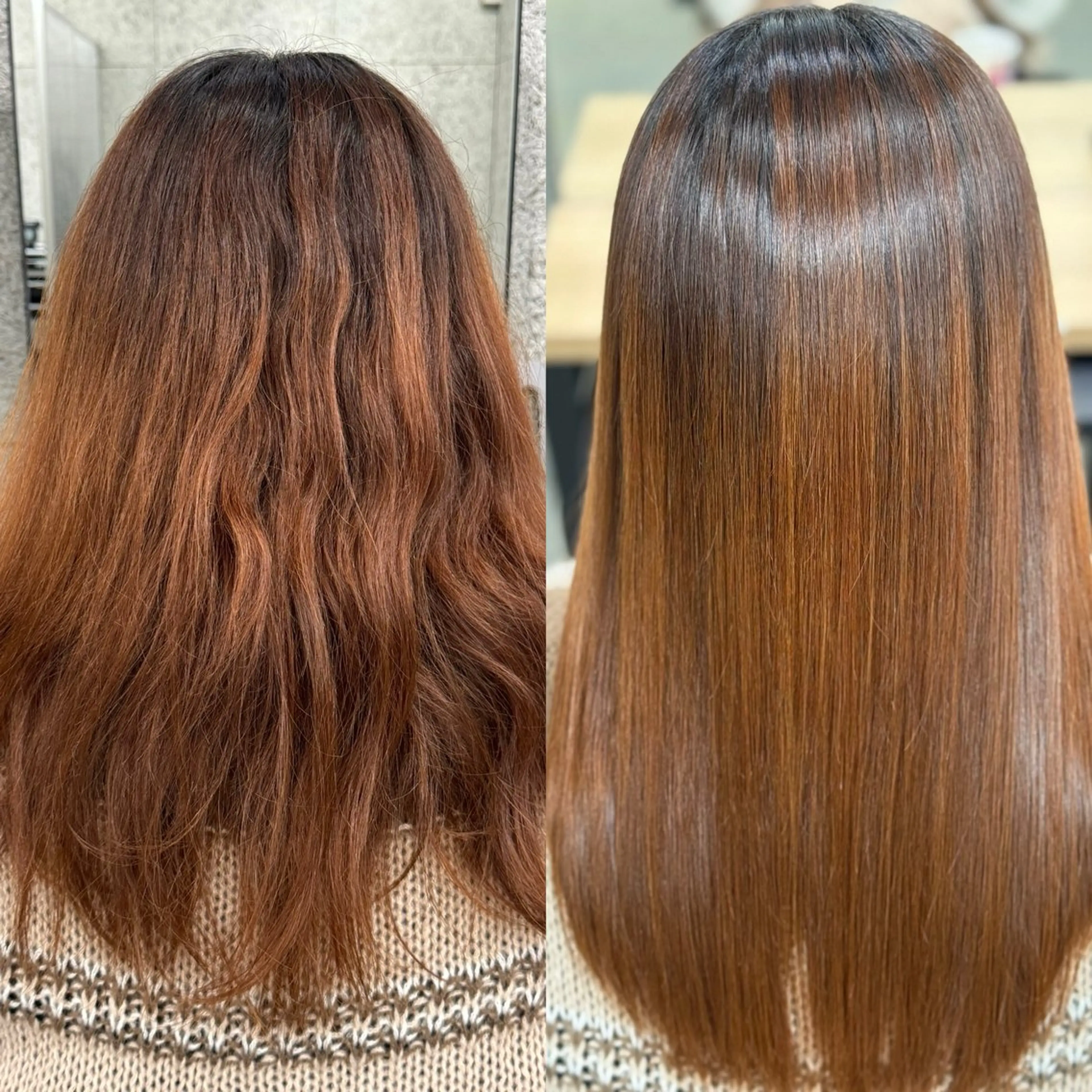 ロング カット 縮毛矯正 トリートメント WERULE pivot cross店所属・髪質改善/岡崎 亮のヘアスタイル