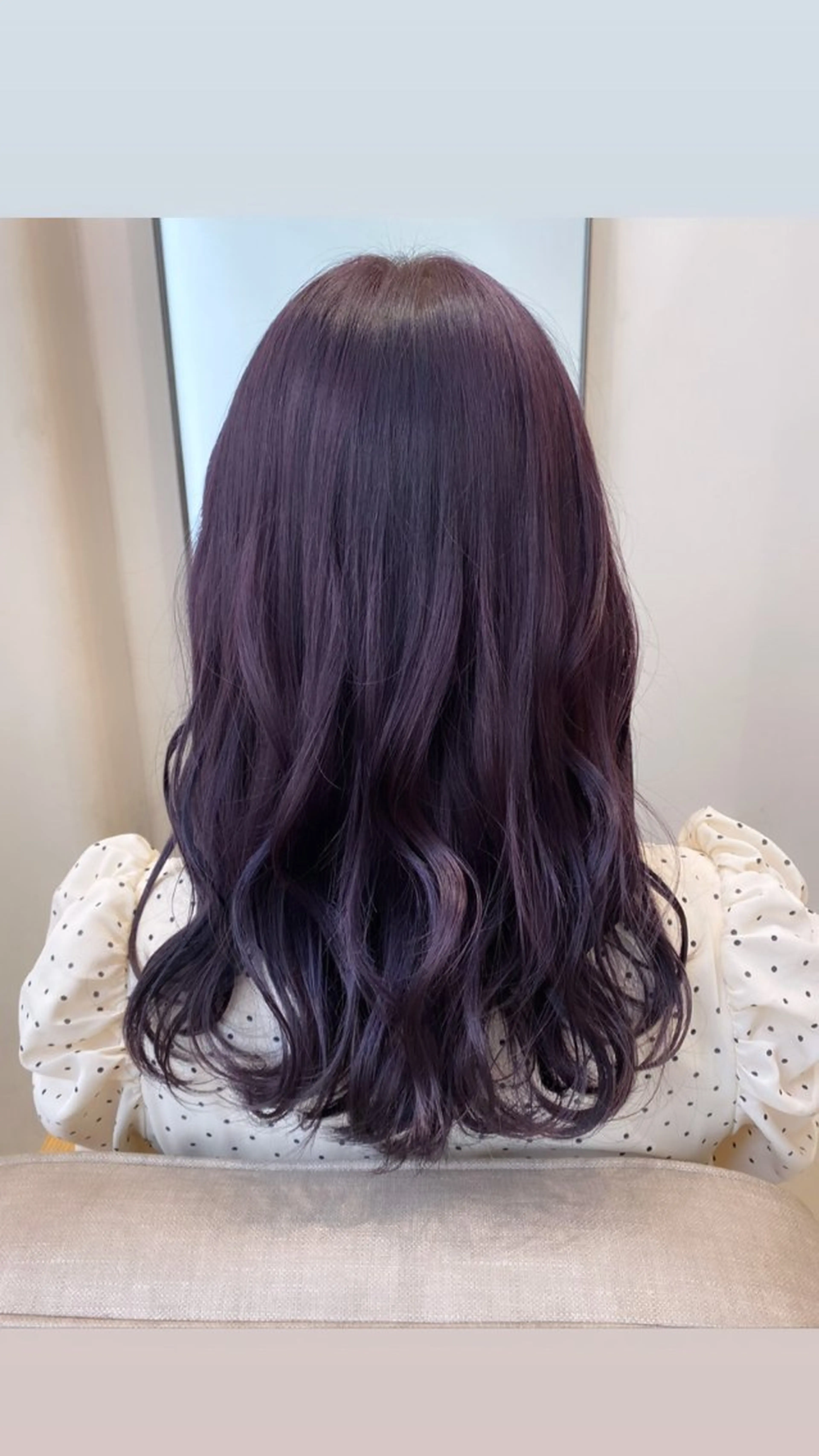 セミロング カラー ブリーチ ディープラベンダー ラベンダーカラー 卒業式のヘアスタイル 🎀ブリーチなし 透明感🎀yuhiのヘアスタイル