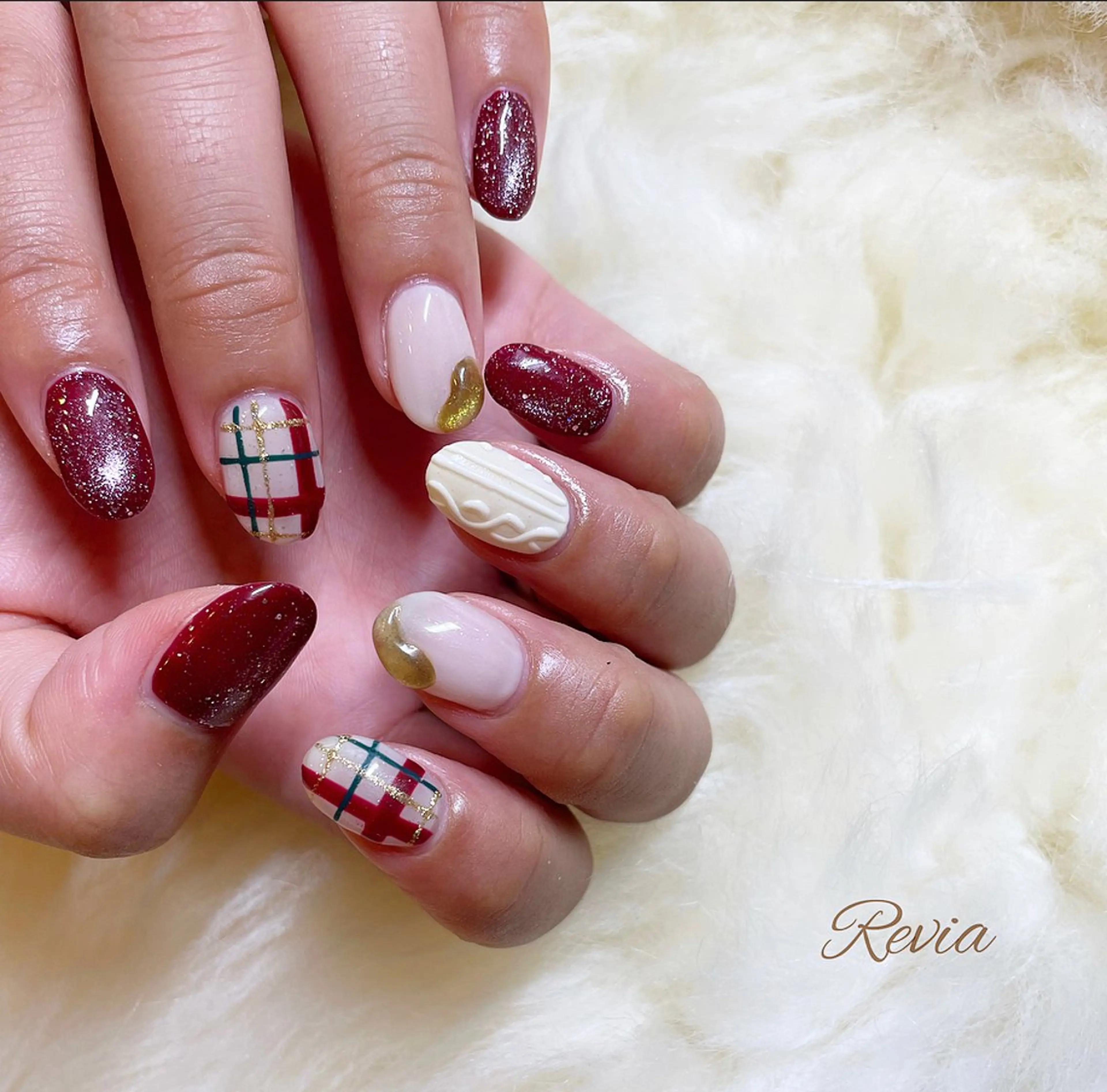 ネイル ハンドネイル revia所属・ERI Nailistのネイルデザイン