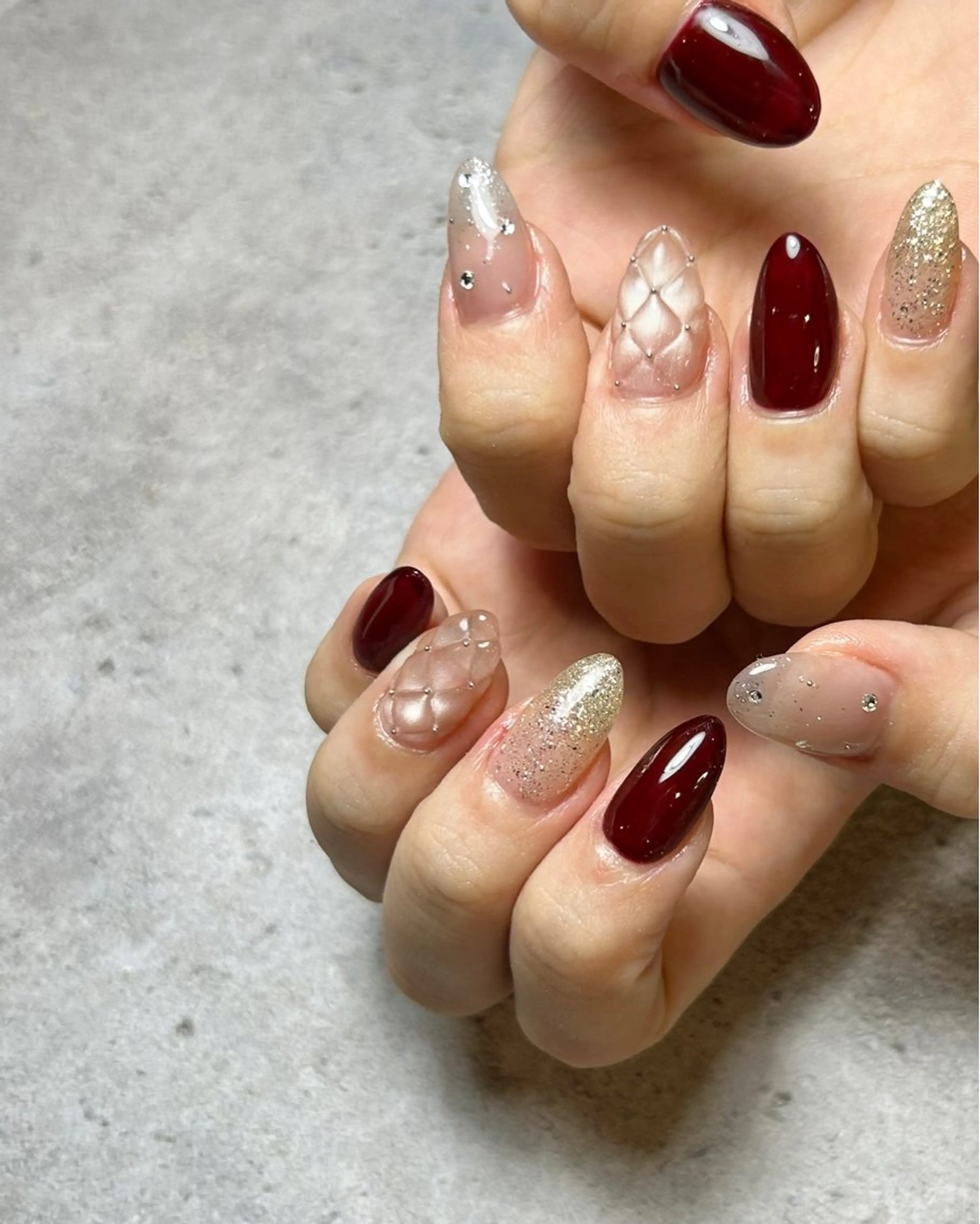 ネイル 持ち込み スカルプネイル ハンドネイル Reflection marikoのネイルデザイン