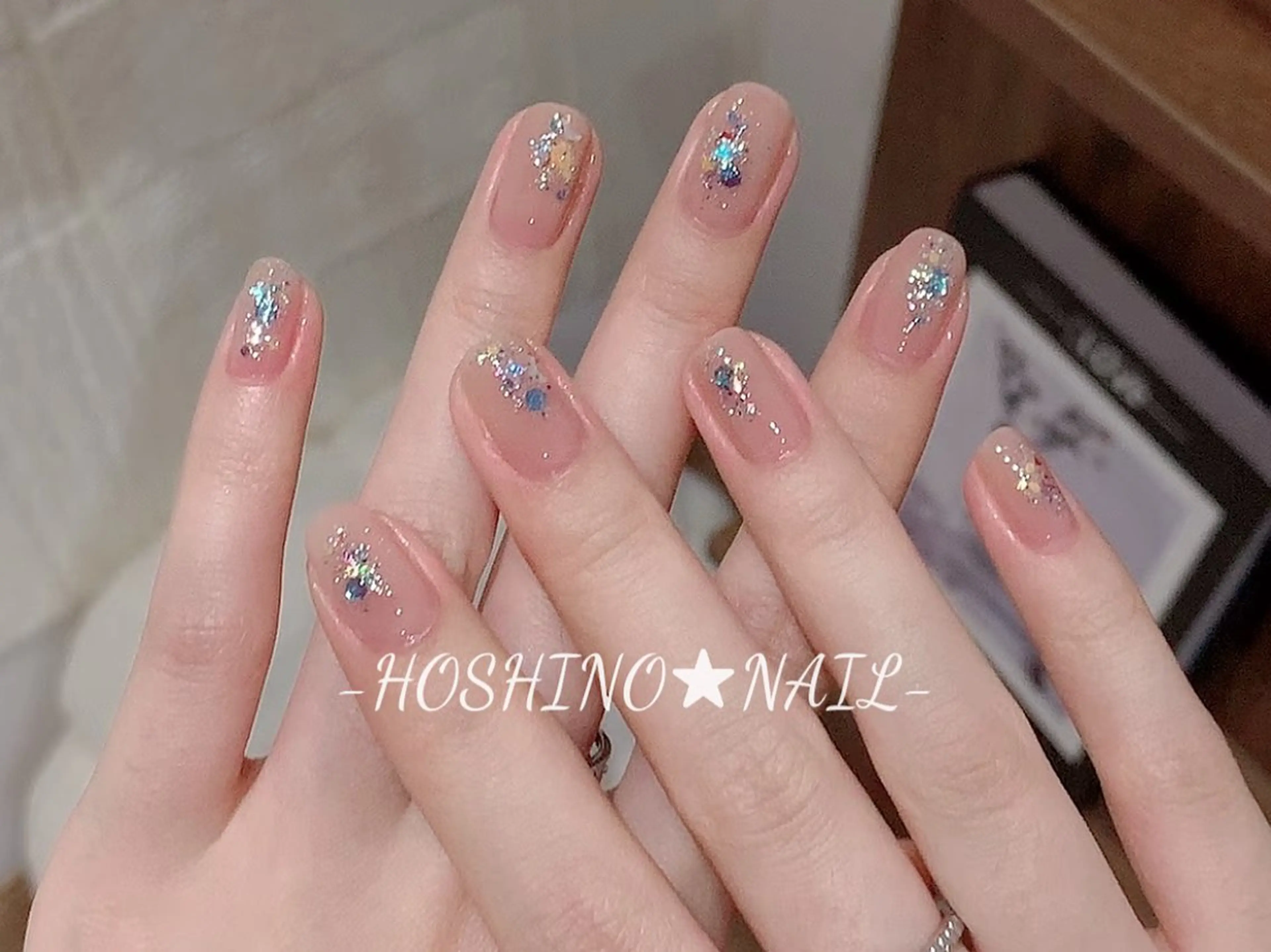 ネイル オーロラネイル チークネイル ドット フットネイル フレンチネイル ハンドネイル ハンドケア ★HOSHINO NAIL★新宿店のネイルデザイン