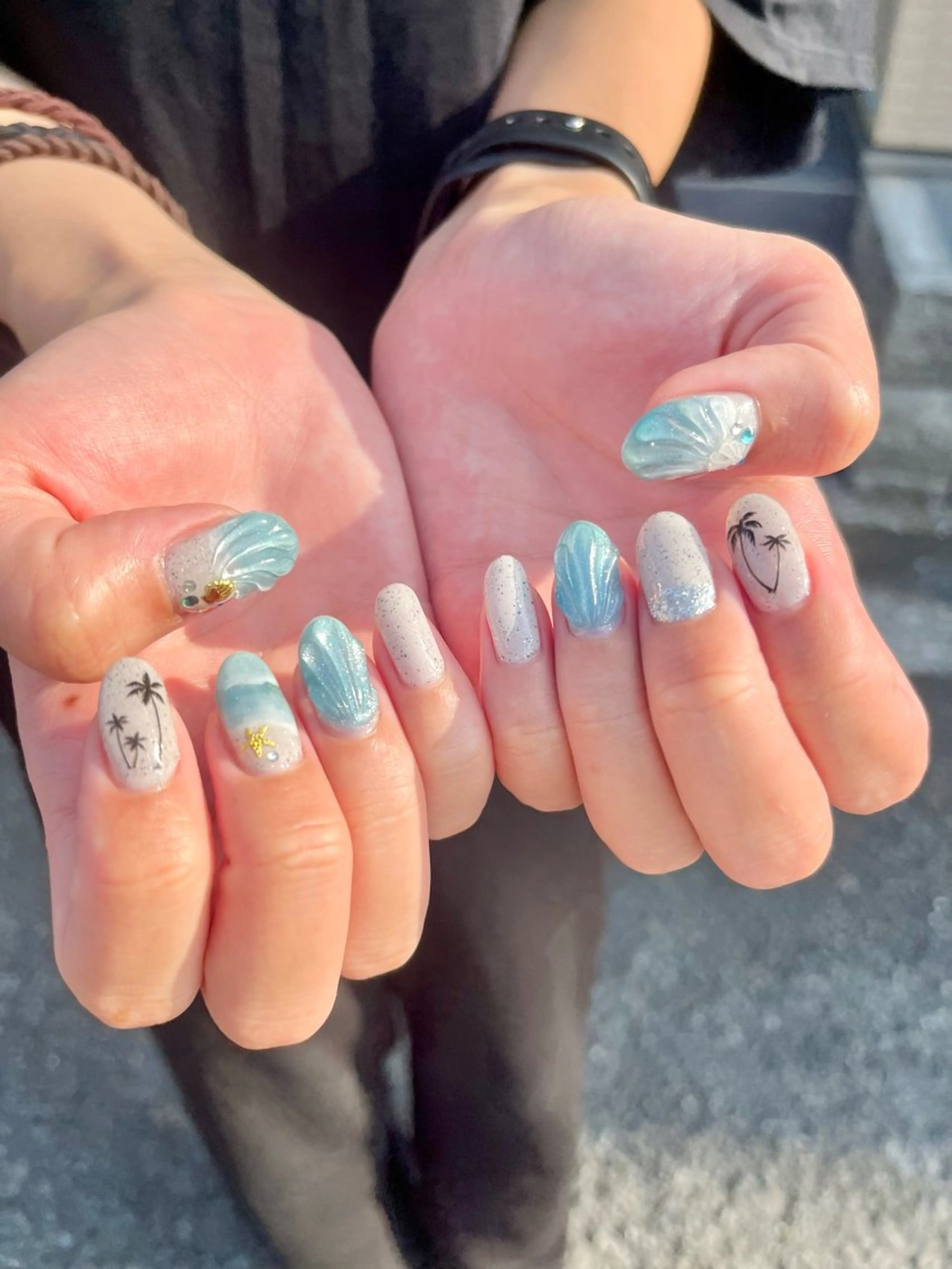 ネイル 夏ネイル ハンドネイル nail room.のネイルデザイン