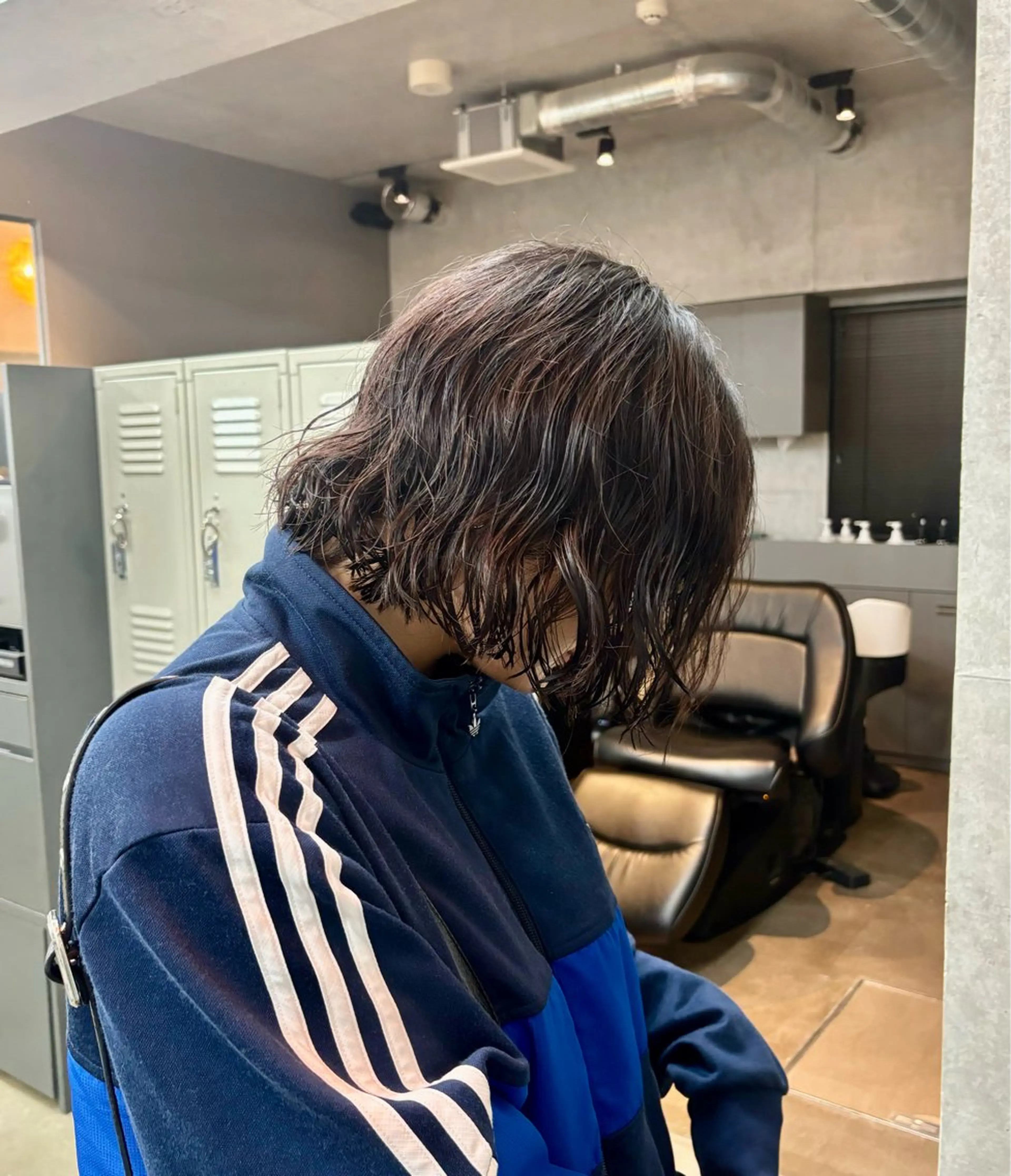 パーマ RIN パーマ/暖色カラーのヘアスタイル