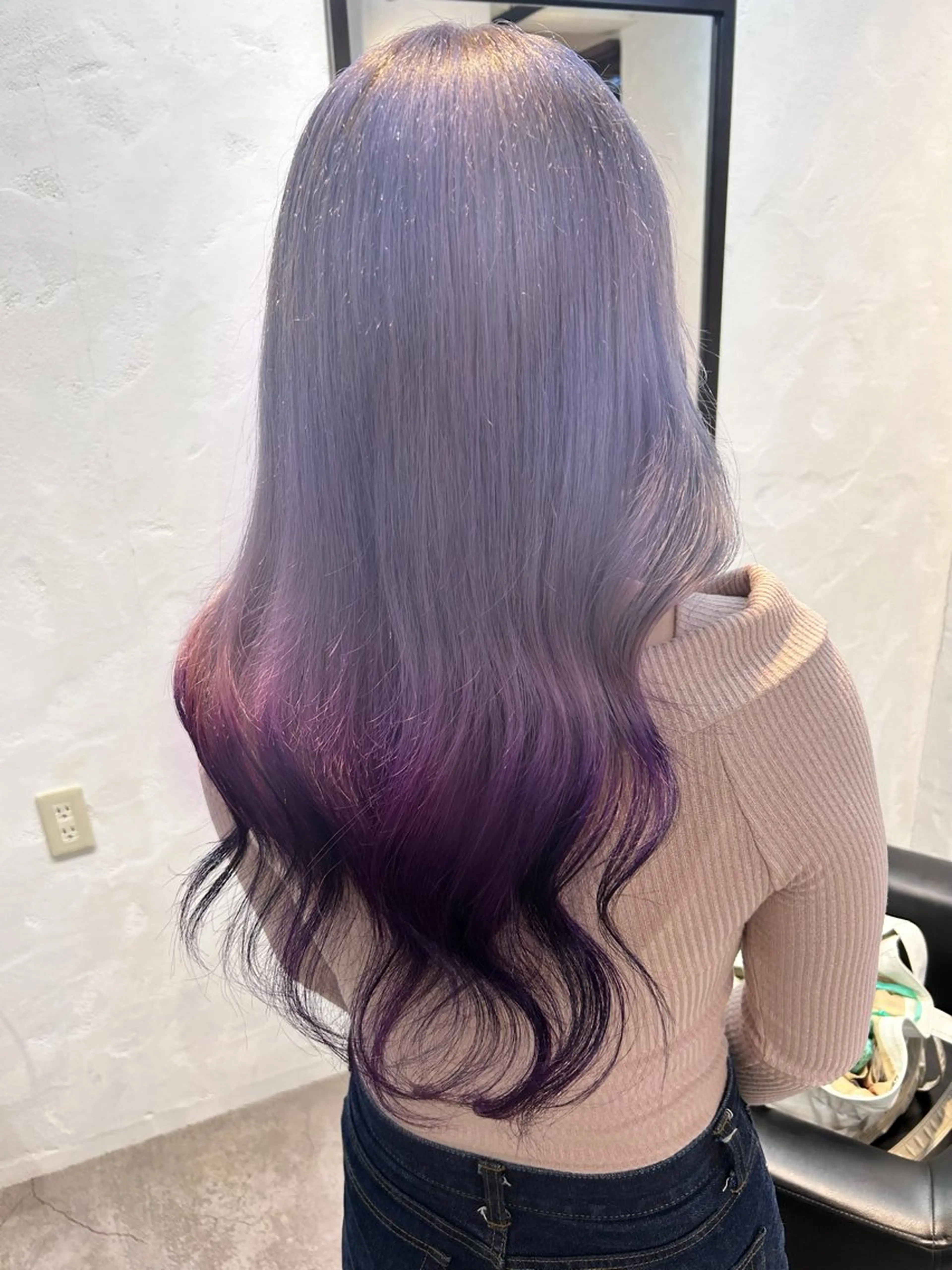 ロング カラー ヘアカラー ✨最安値✨エクステ カラー🌼つきな🌼のヘアスタイル