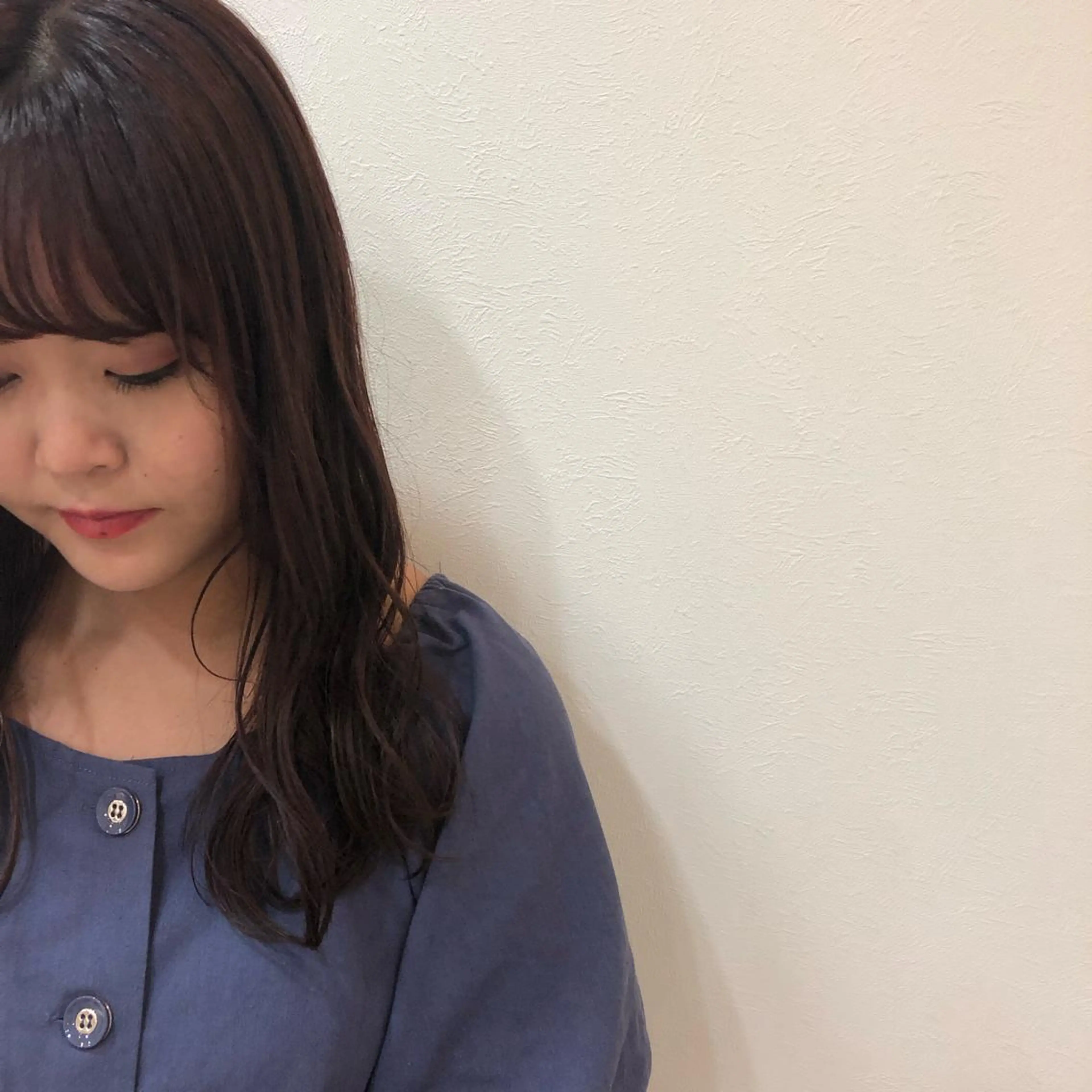 セミロング カラー パーマ ヘアアレンジ ピンクカラー パーマスタイル🔅 sayacaのヘアスタイル