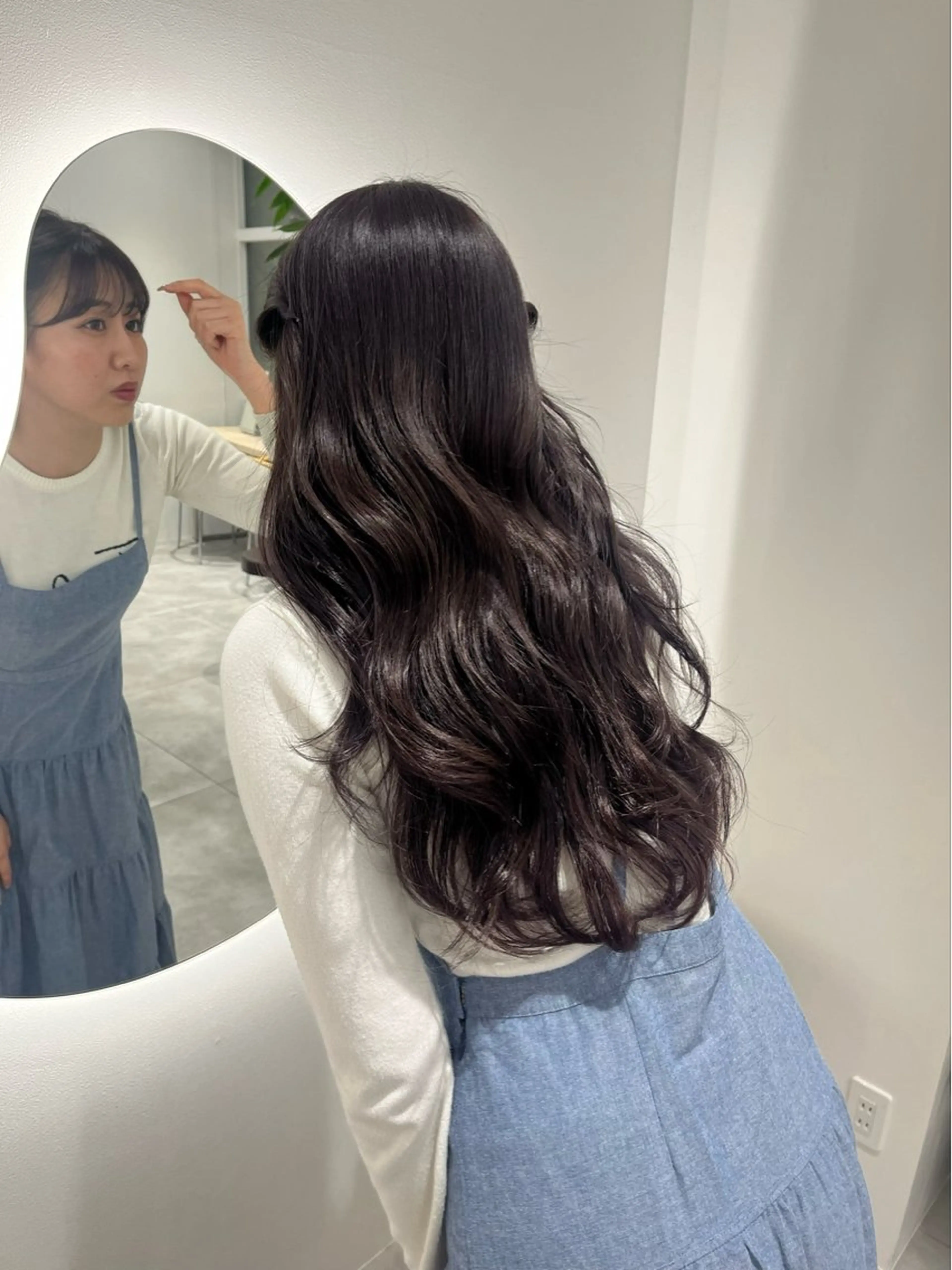 ロング 髪質改善 ばんちなつ / 透明感カラー💫のヘアスタイル