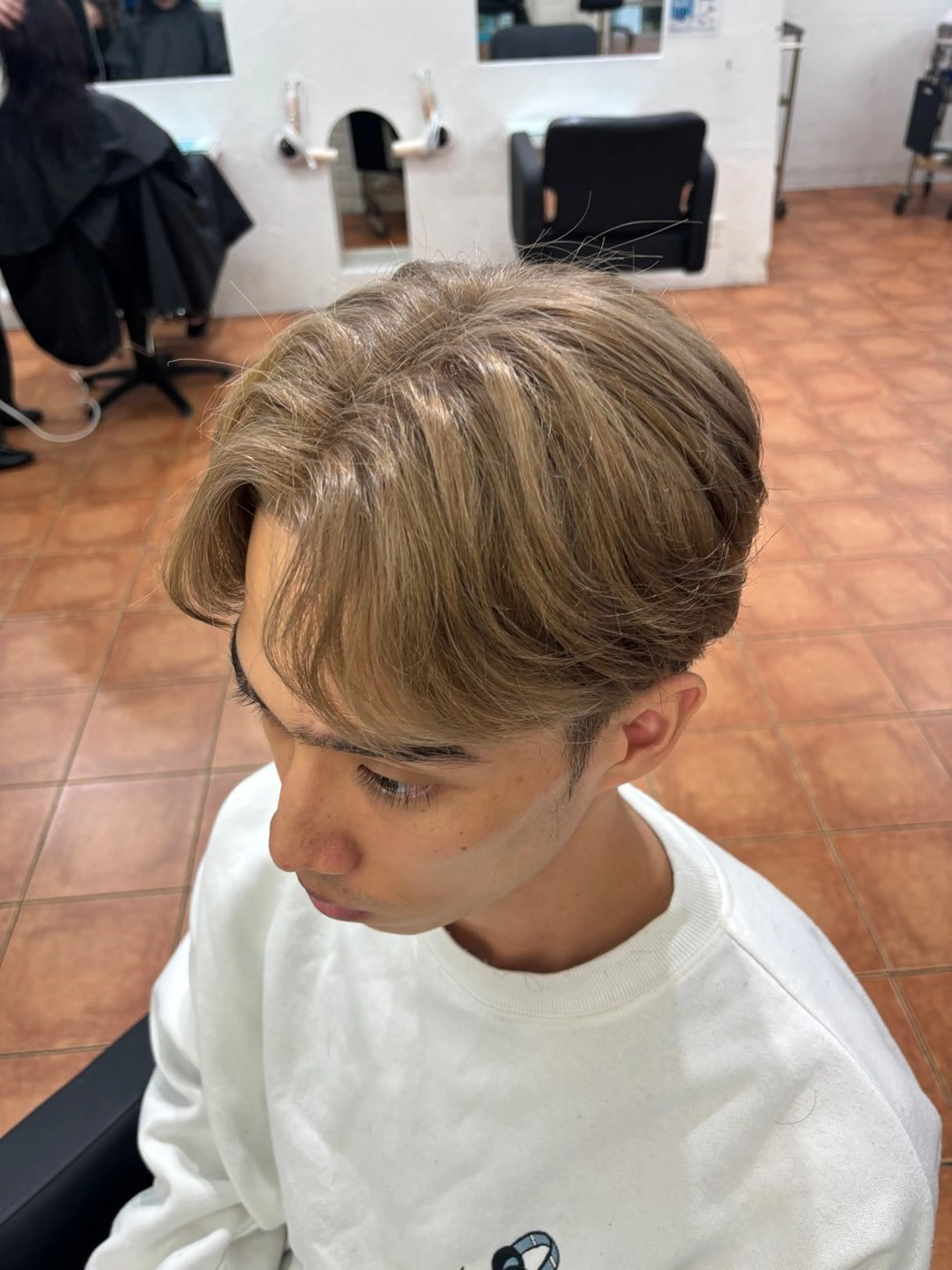 カラー メンズ 𝐚𝐨𝐢 メンズ ‪‪/メッシュのヘアスタイル