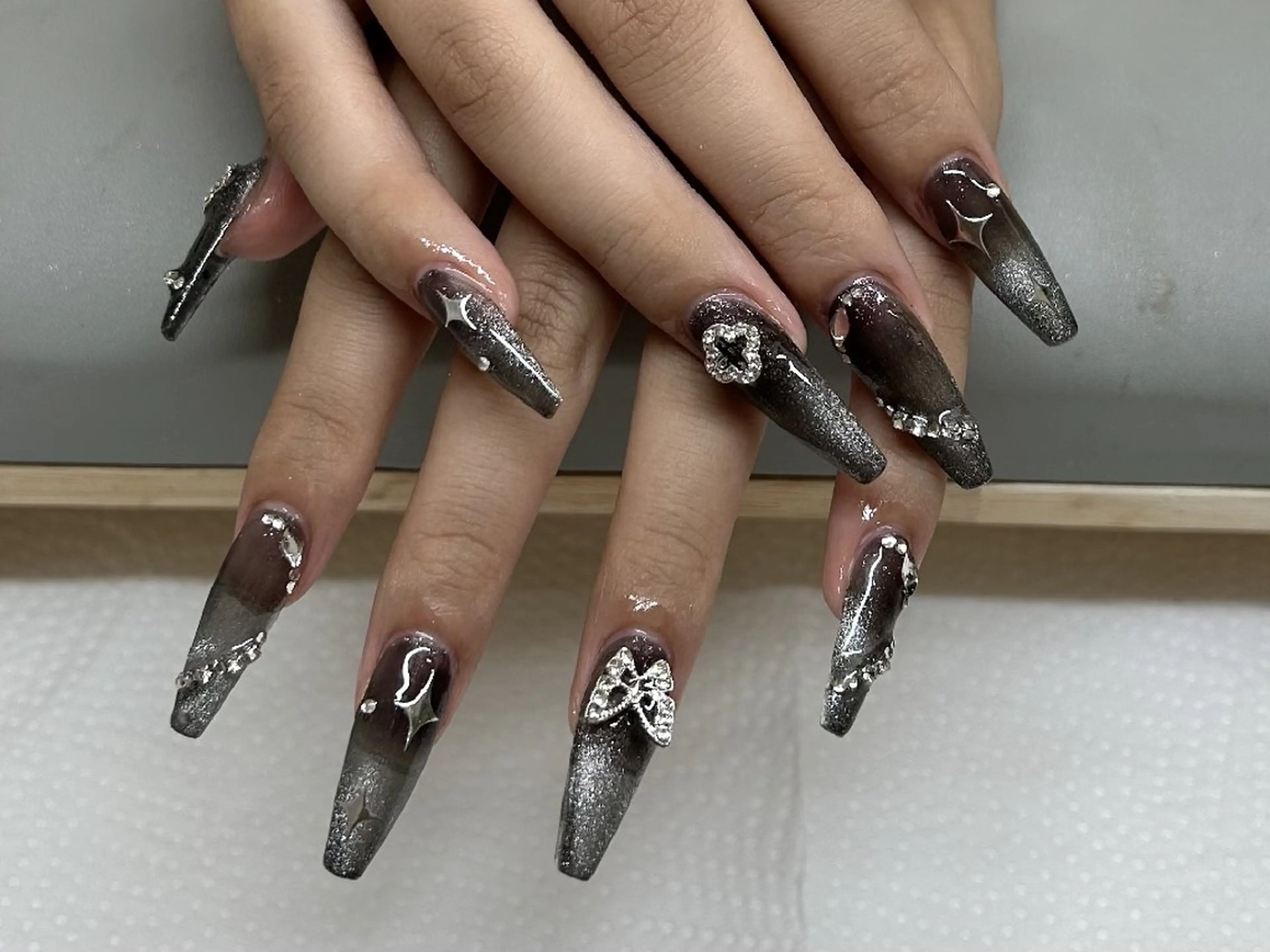 ネイル フットネイル フレンチネイル ジェルネイル ガラスフレンチ 韓国ネイル ハンドネイル ハンドケア The  Nail 新大久保店のその他イメージ